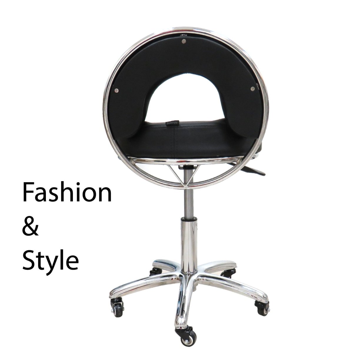 Premium Hydraulic Swivel Stool with Adjustable Backrest - Ergonomic Office Chair for Home & Work - Model RSWB391/2/3 - Perfect for Desk Work, Gaming, and Salon Use