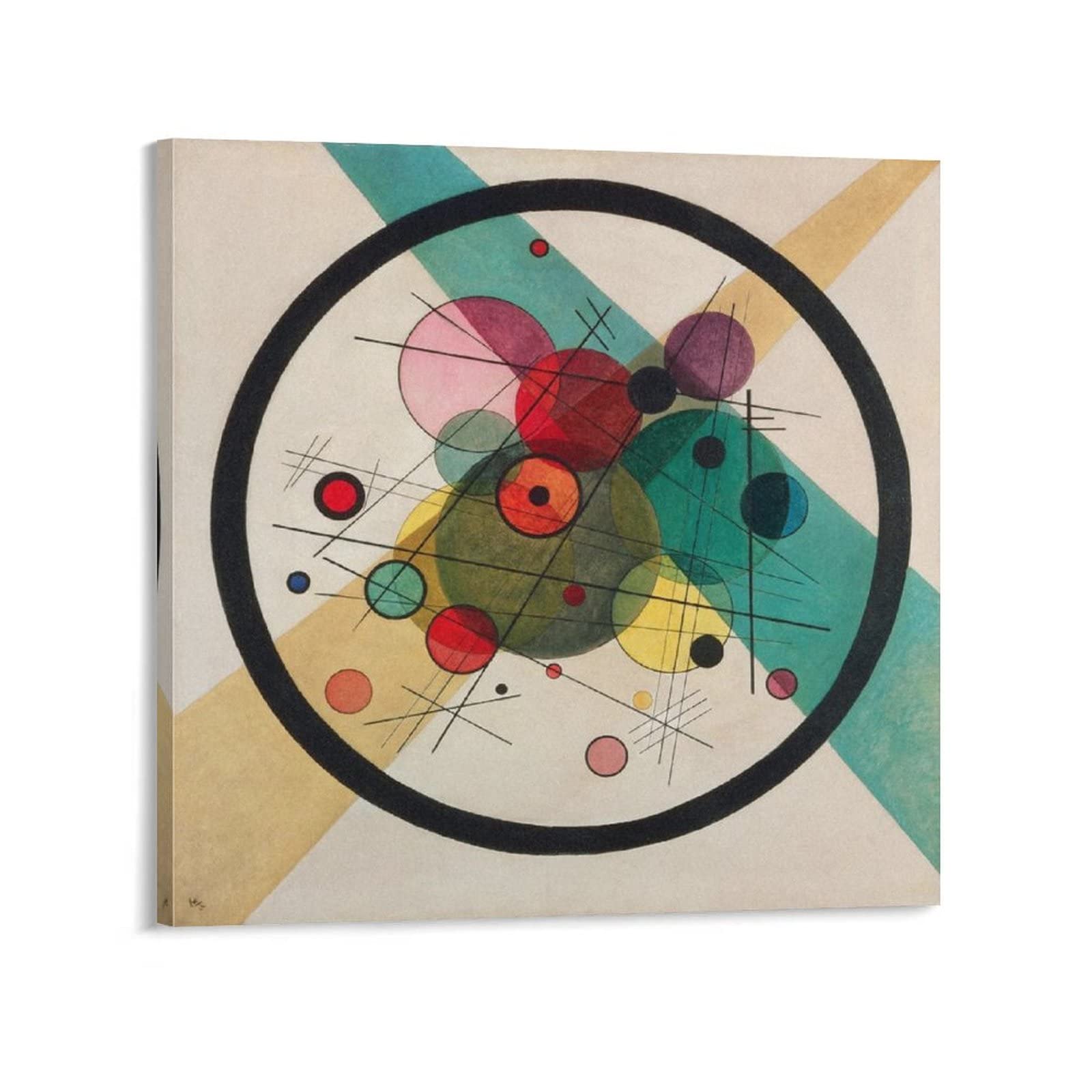 Mid Century Modern Wall Art Prints - Abstract Canvas Painting Poster for Living Room & Bedroom Decor 24x36 - Vintage Home Wall Decor for Boho, Scandinavian & Contemporary Interior Design Styles
