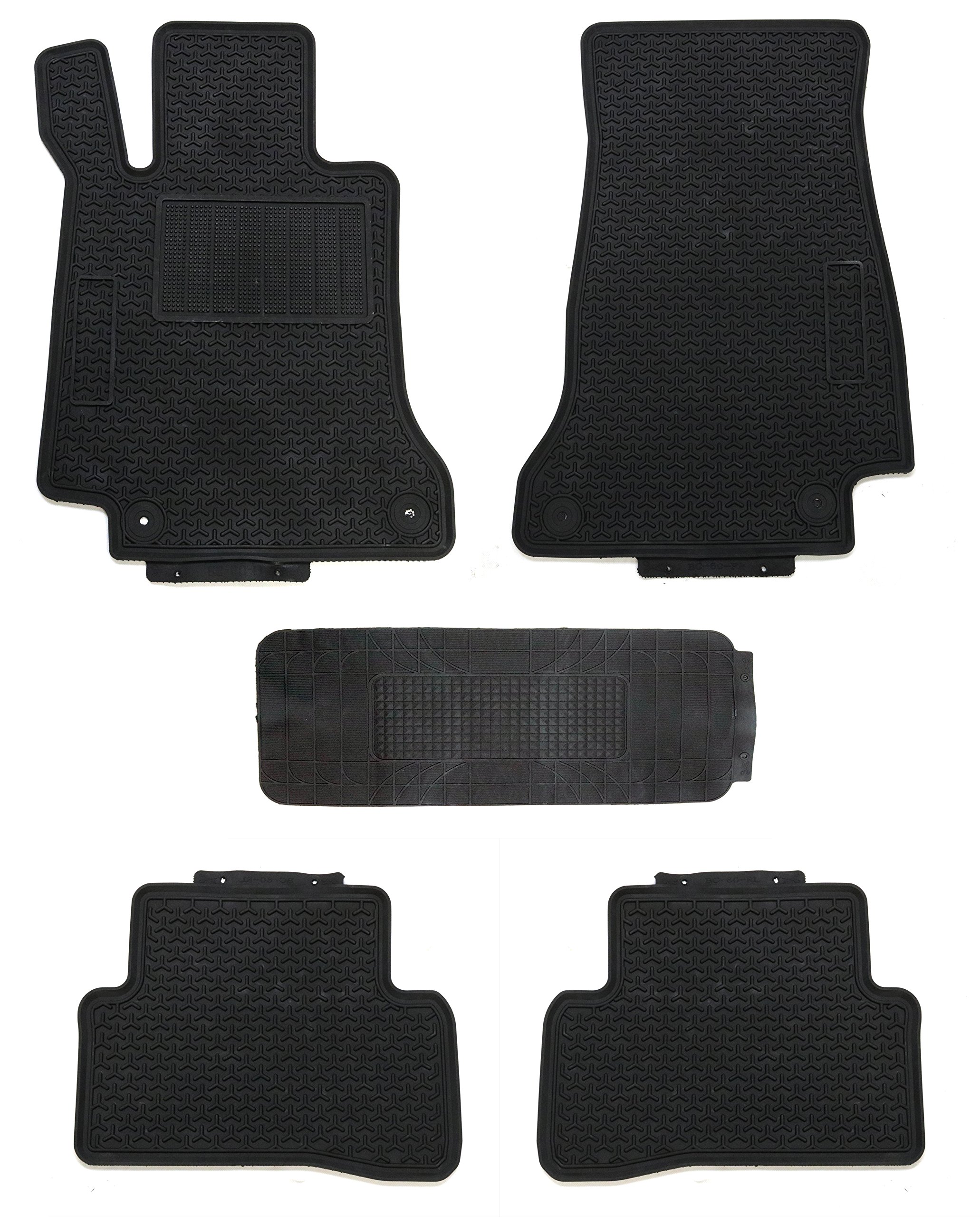 TMB Motorsports All-Weather Floor Mats for Mercedes C-Class 2015-2023 - Heavy Duty Car Mats for Rain, Snow & Mud Protection - Perfect for Daily Commute & Road Trips