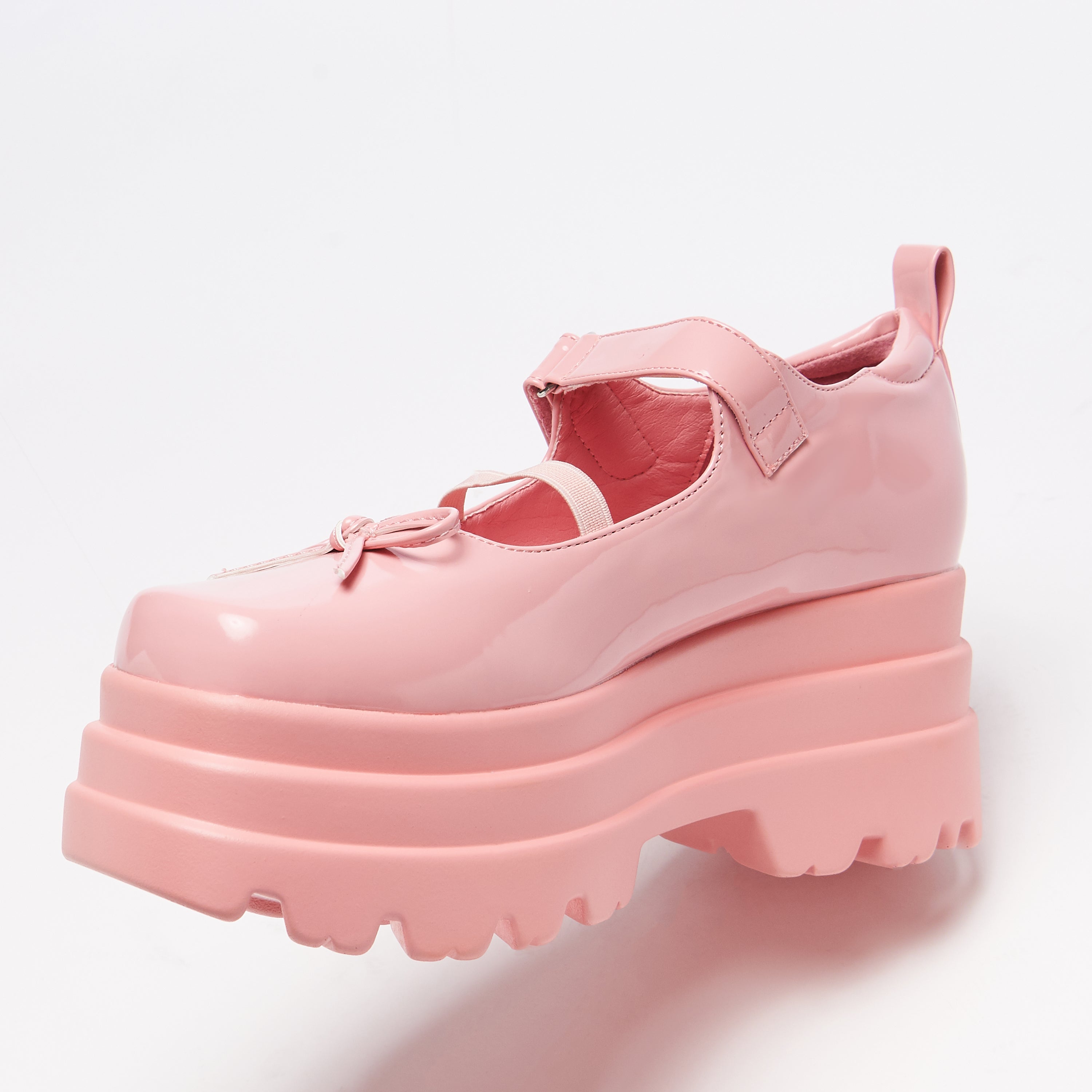 Cute Kawaii Doll Trident Mary Jane Shoes for Women - Pink Vintage Style Flats | Perfect for Cosplay, Anime Conventions & Themed Parties