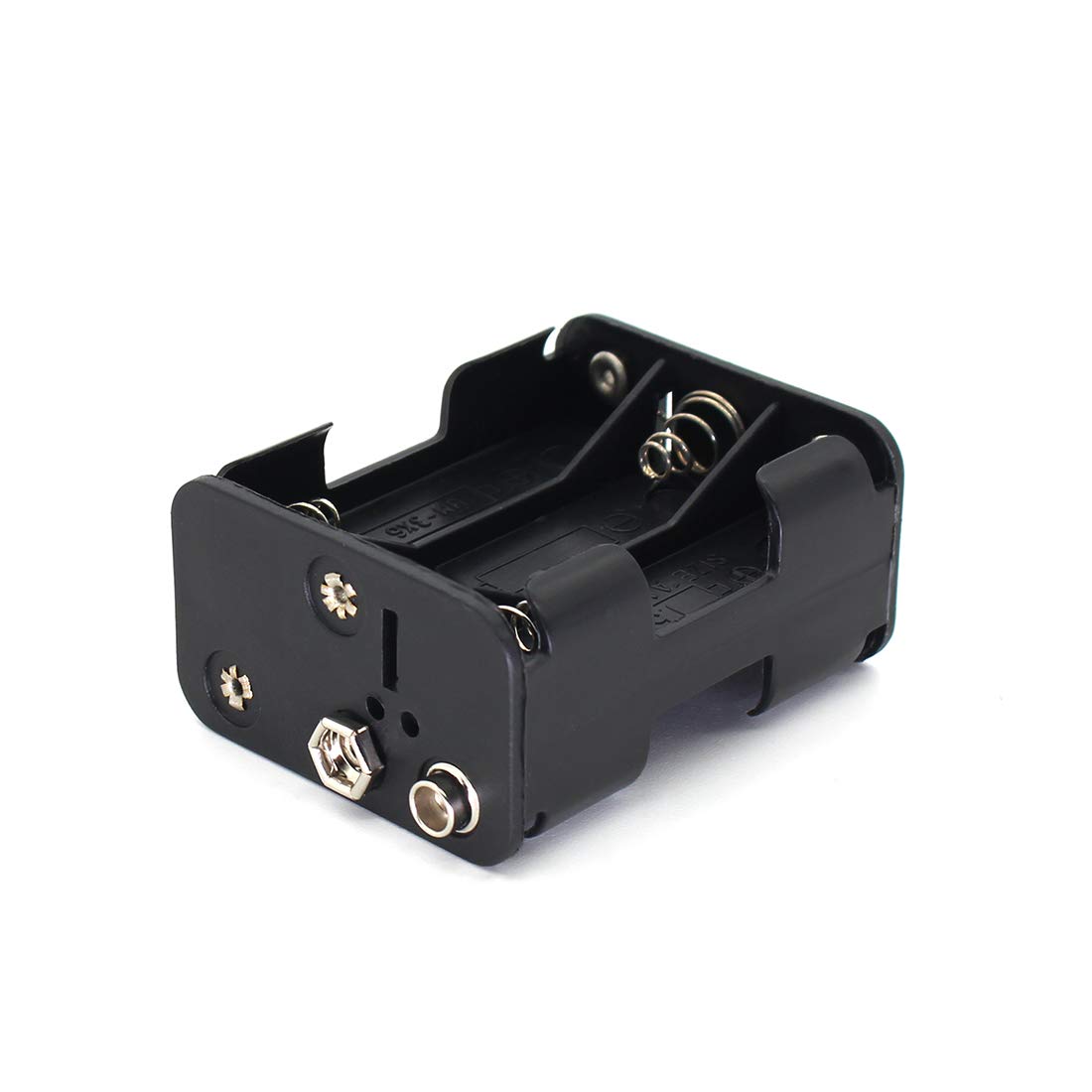 6 x AA Battery Holder with 9V Snap Connector - 2-Layer Plastic Housing with Wire Leads (3-Pack) - Perfect for DIY Electronics, Robotics, and Science Projects