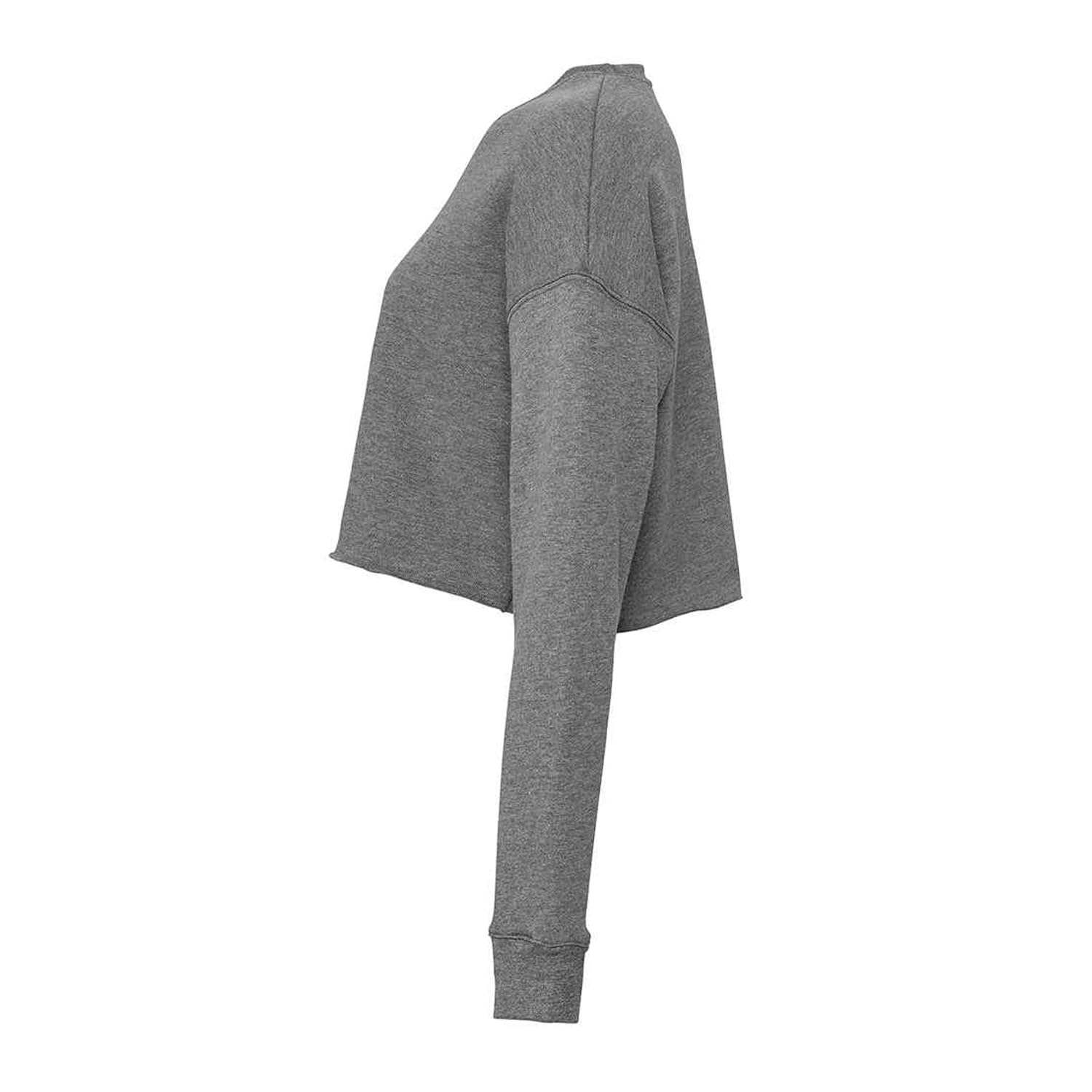 Bella Canvas Women's Cropped Crew Fleece Sweatshirt | Soft & Comfortable Fleece Pullover | Trendy Streetwear & Casual Outfit for Women | Perfect for Fall, Winter & Everyday Wear