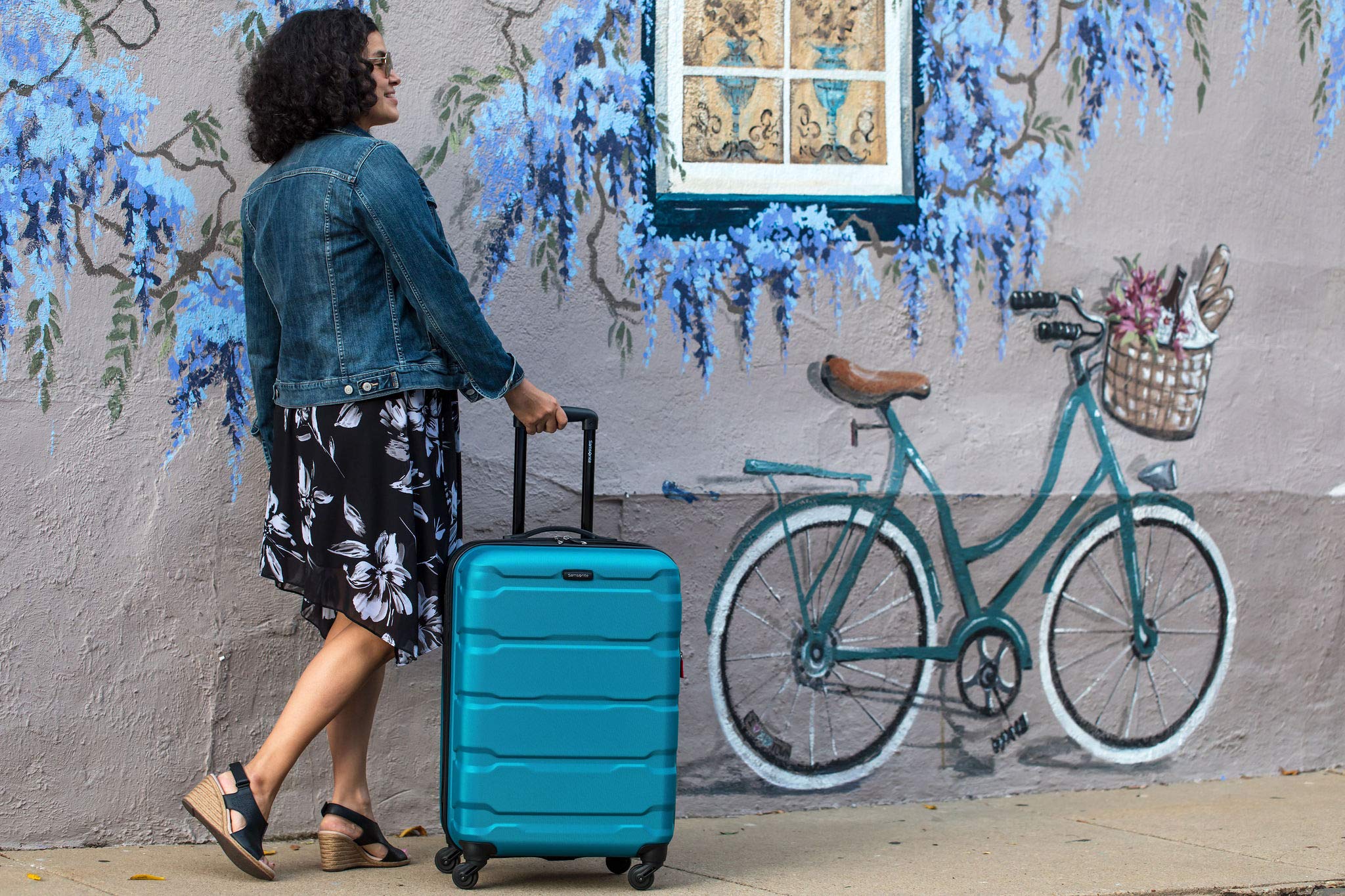Samsonite Omni PC Hardside Expandable Luggage Set with 360° Spinner Wheels - 3-Piece (20/24/28 Inch) Carry On Suitcase in Caribbean Blue | Perfect for Business Travel, Family Vacations & International Trips