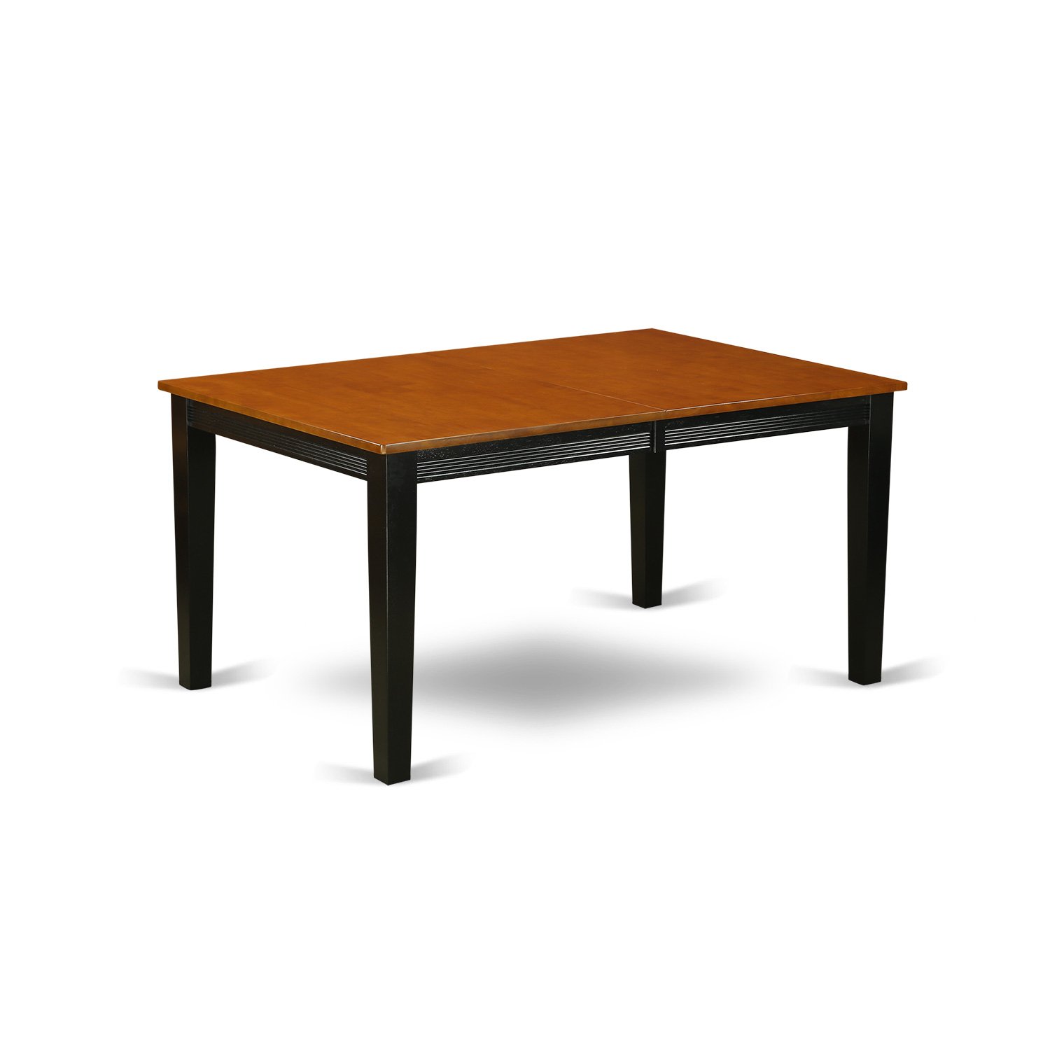 East West Furniture 5-Piece Dining Room Set with Butterfly Leaf Table & 4 Upholstered Chairs - 40x78 Inch Black Cherry Finish - Perfect for Small Spaces, Kitchen Nooks & Family Gatherings