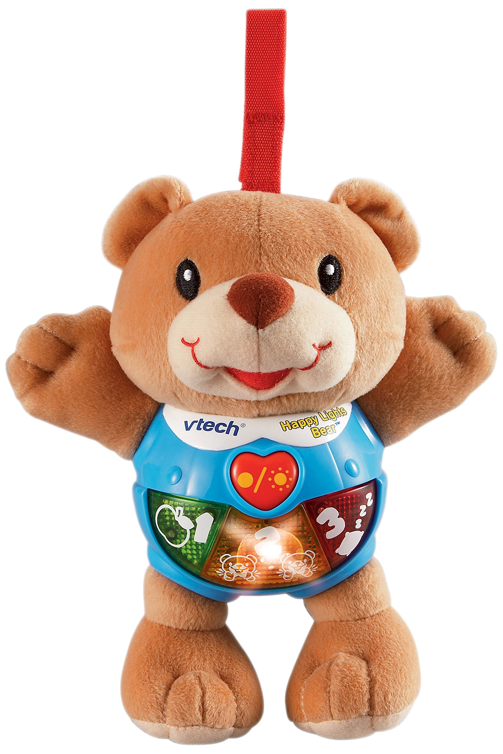 VTech Happy Lights Bear - Interactive Light-Up Plush Toy for Babies & Toddlers | Soft Brown Teddy with Music & Sounds | Perfect for Bedtime, Playtime & Early Learning