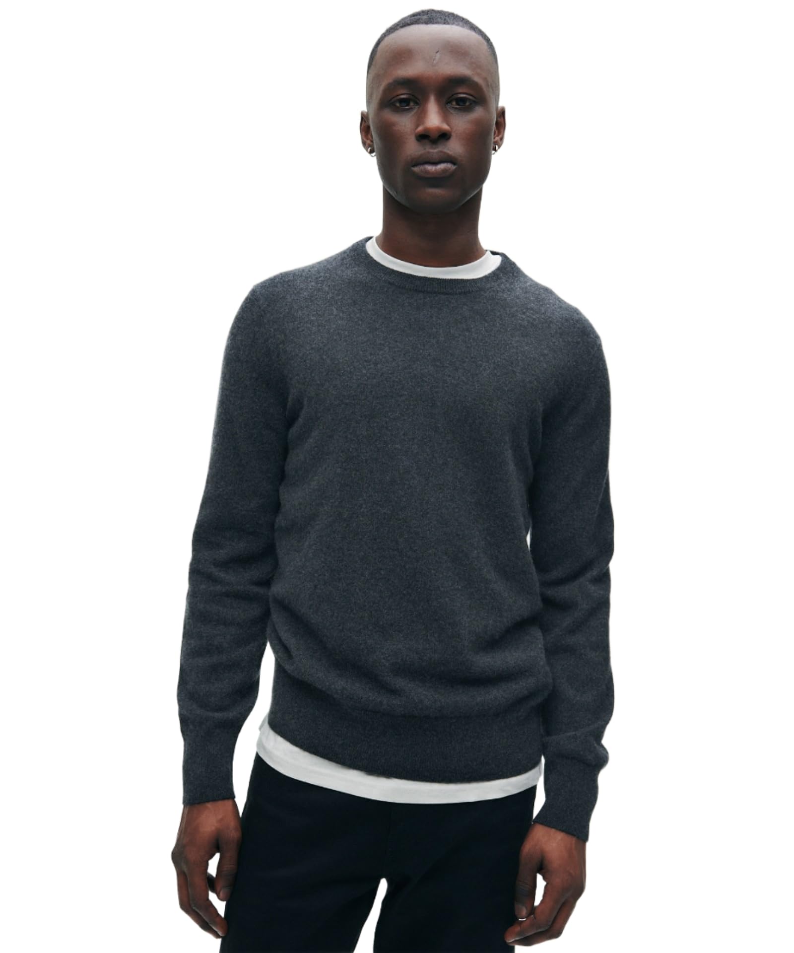 Premium Men's 100% Cashmere Crewneck Sweater - Soft & Luxurious Winter Pullover for Casual & Business Wear - Ideal for Office, Travel & Holiday Gifts