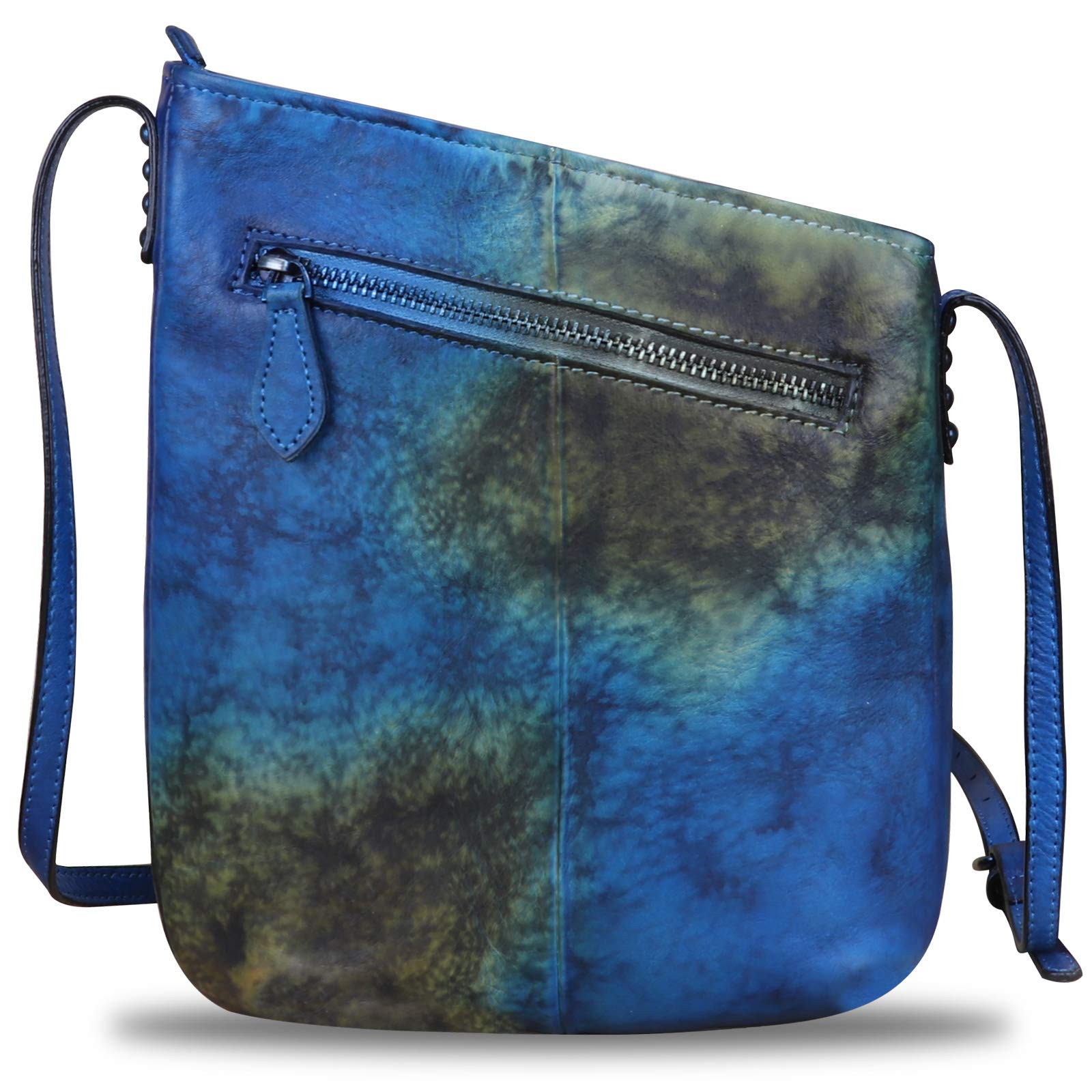 Genuine Leather Crossbody Bags for Women - Handmade Retro Satchel Purse Small Designer Shoulder Bag | Perfect for Work, Travel & Everyday Use
