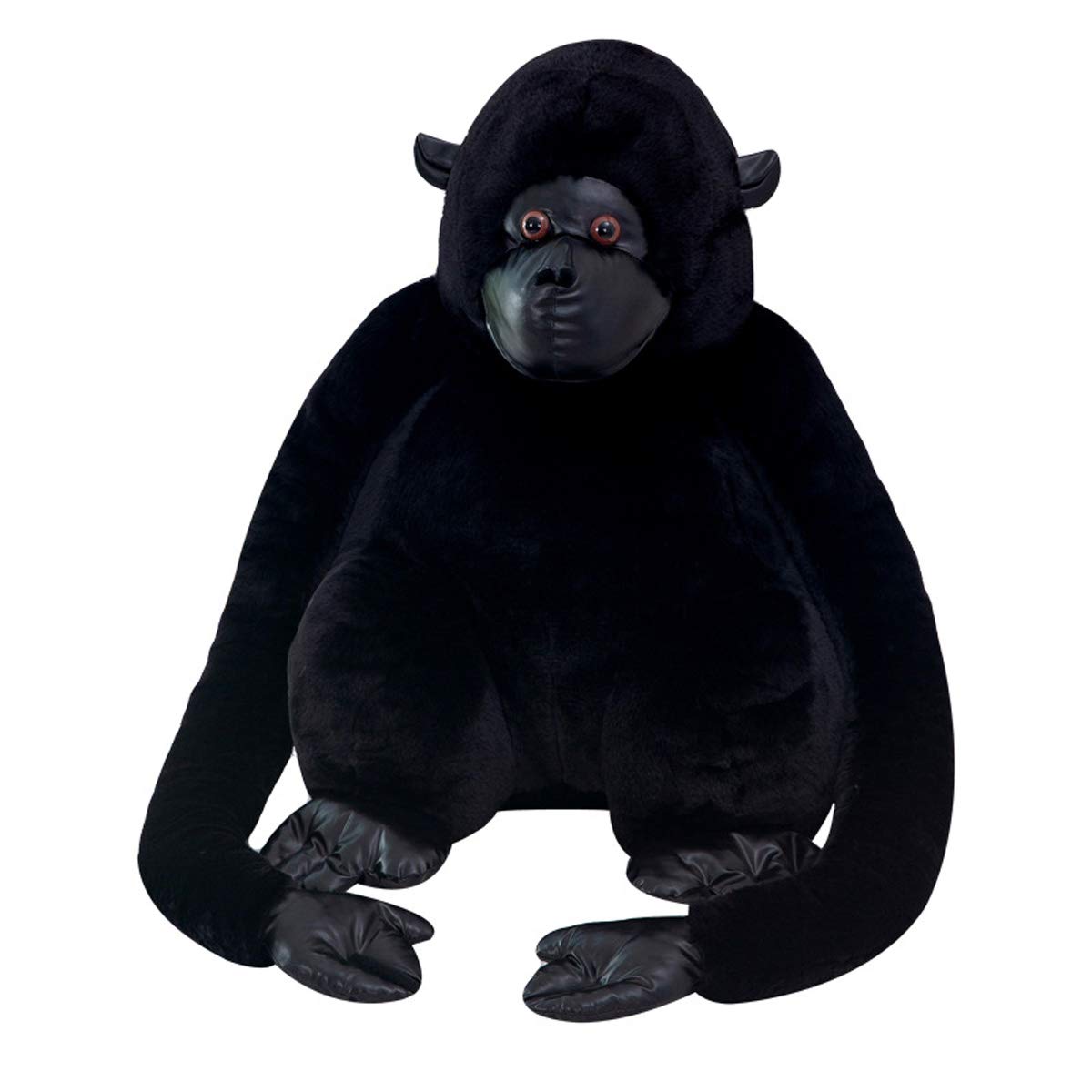 Cuddly Big Soft Plush Orangutan Stuffed Animal Toy, Gorilla Plushie Doll for Kids, Baby, Birthday, Xmas, Anniversary Gift, Fiesta Decoration, Nursery Room Cushion (Black, 10