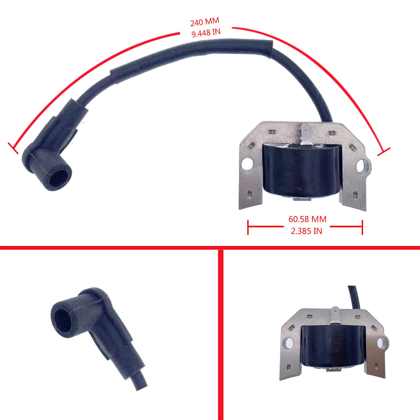 21171-7034 Ignition Coil Replacement for Kawasaki FH381V FH430V FH480V FH541V Engines - Compatible with 21171-7001 21171-7007 21171-7006 21171-7013 Models - ZF-IG-A00132-P - Perfect for Lawn Mowers, Tractors & Outdoor Power Equipment