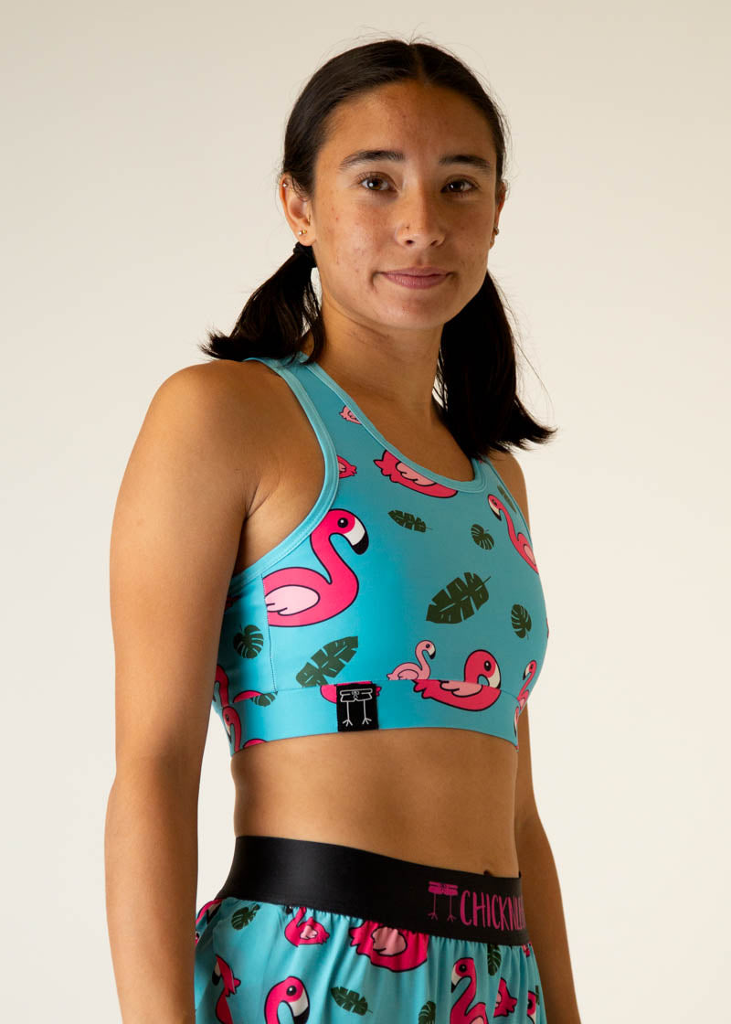 Blue Flamingo OG Sports Bra - High Support Workout Top for Women | Perfect for Yoga, Running & Gym