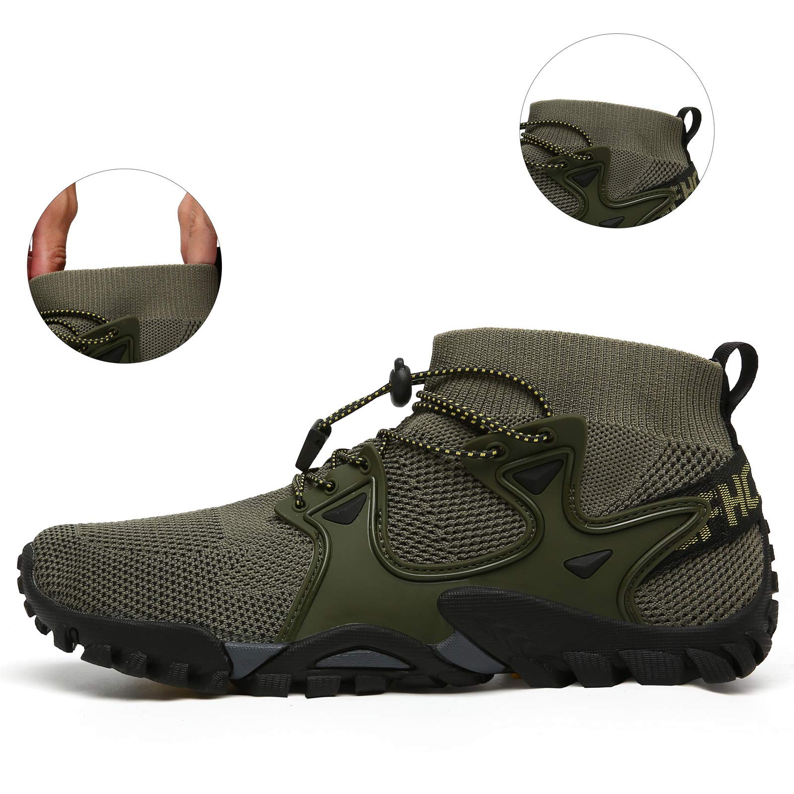 **Men's & Women's Hiking Shoes - Lightweight Trail Running & Trekking Sneakers for Outdoor Sports, Walking, Jogging - Slip-Resistant Barefoot Design - Perfect for Travel, Fitness & Adventure**