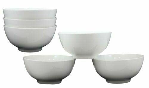 Lokoshin 48oz Contemporary Porcelain Large Ramen Pho Udon Soup Bowls Set of 6 - 8.25