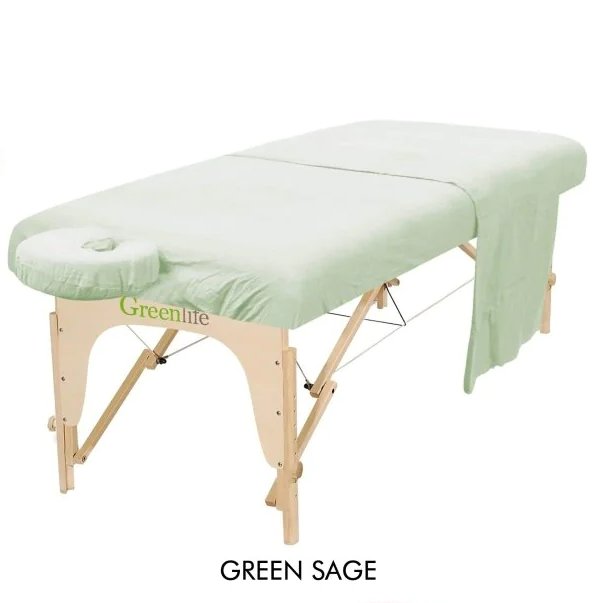 3-Piece Flannel Massage Table Sheet Set - Soft & Durable for Spa, Salon, and Home Massage Therapy Use