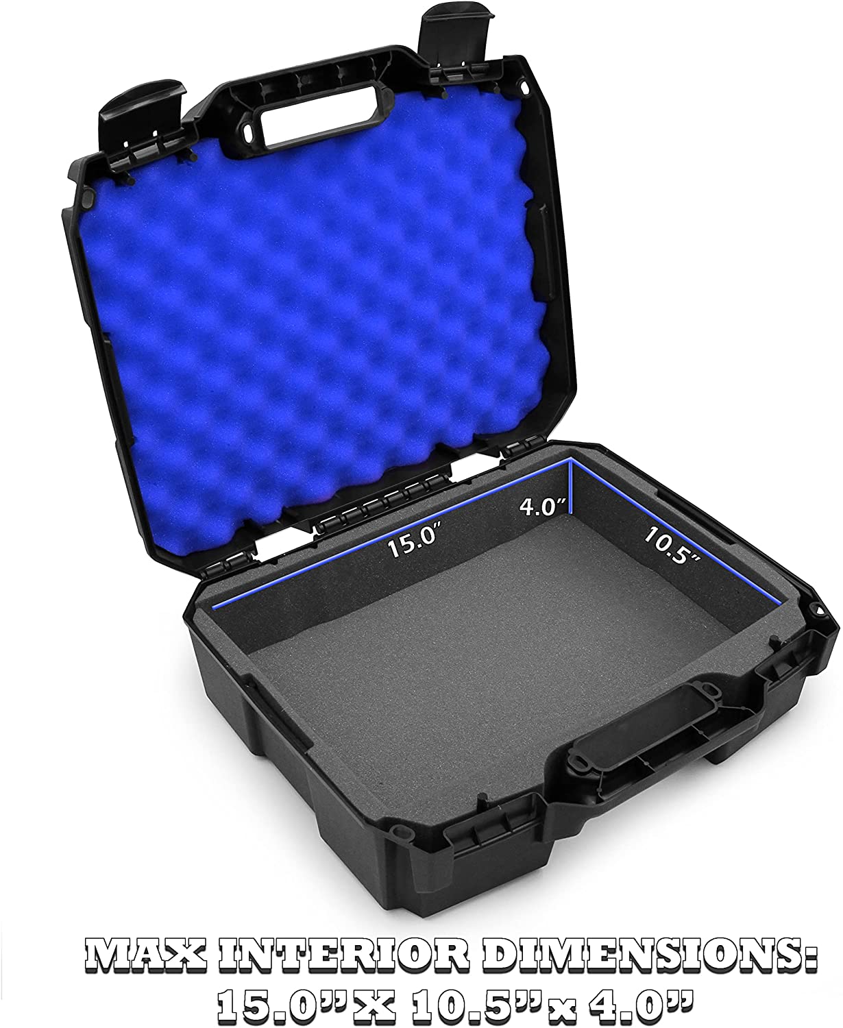 CASEMATIX DJ Mixer Case Compatible with Yamaha MG10XU, MG10, MG06 - Shockproof 10-Input Stereo Mixer Carrying Case with Red Foam Protection - Perfect for Studio, Live Performances & Travel