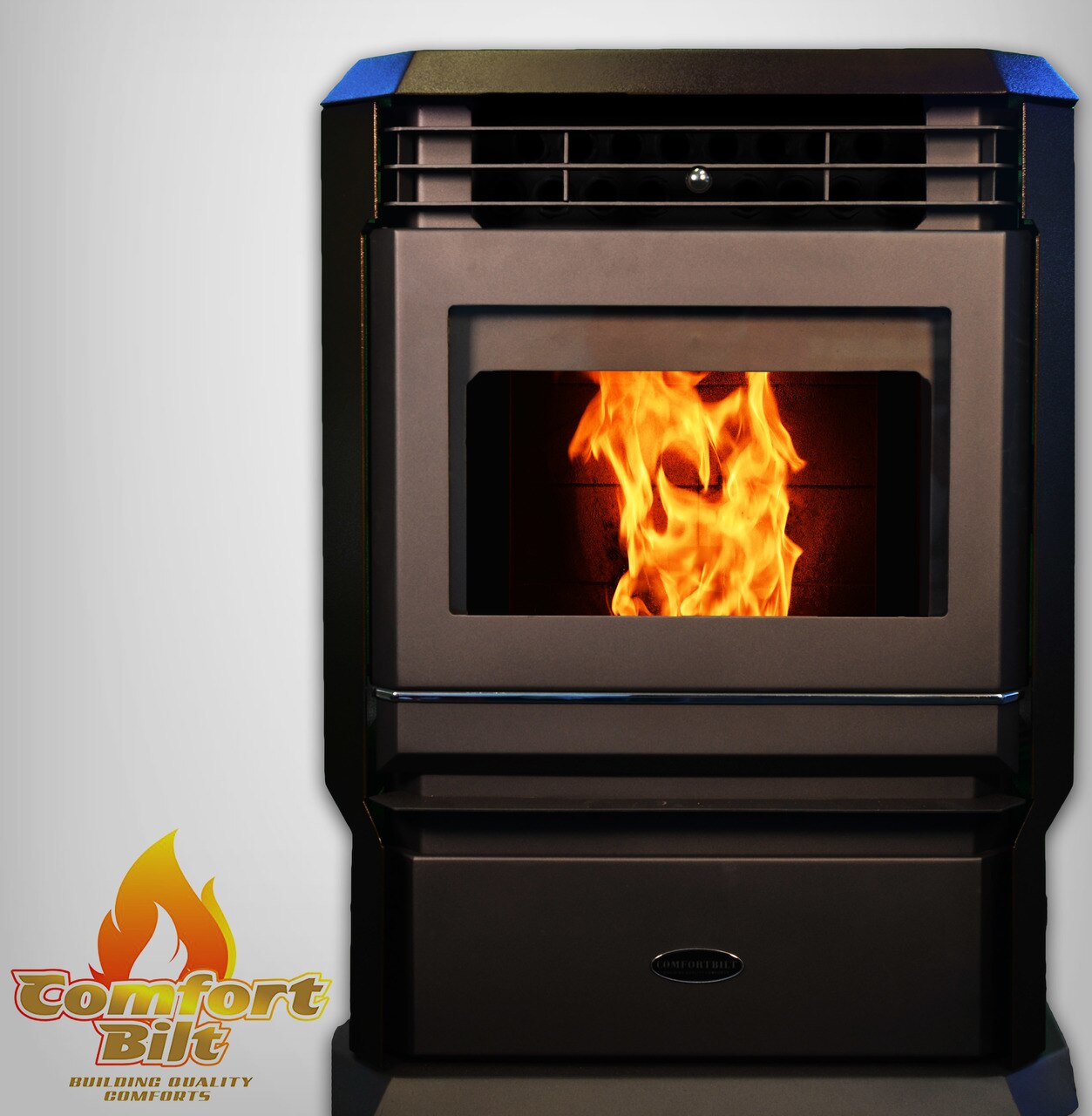 ComfortBilt HP61 Pellet Stove - Dark Brown High Efficiency Heating for Home, Cabin & RV | Eco-Friendly Wood Pellet Burner for Winter Warmth