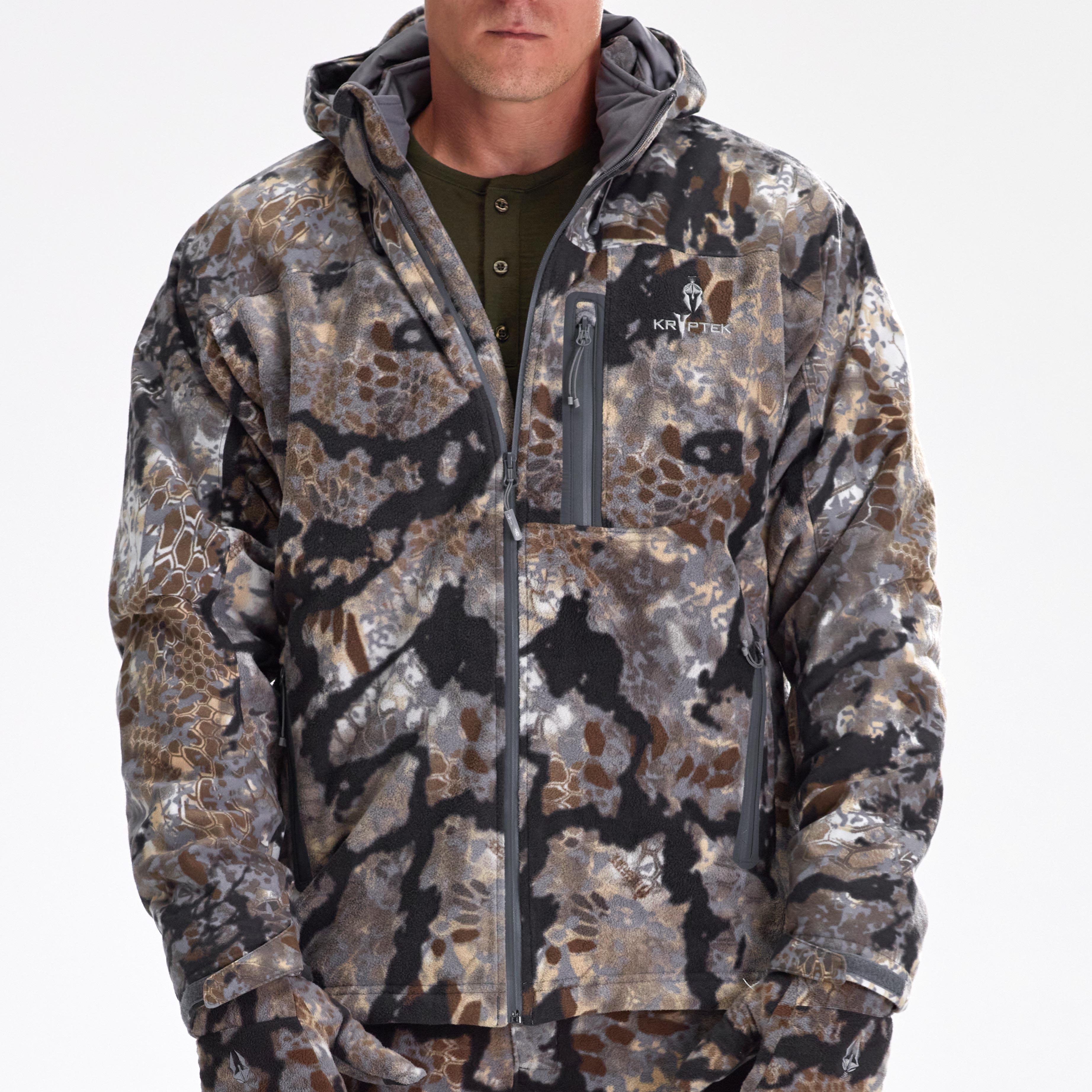 Vellus Jacket Camouflage - Lightweight Outdoor Hunting & Hiking Jacket for Men & Women | Perfect for Camping, Airsoft & Tactical Adventures