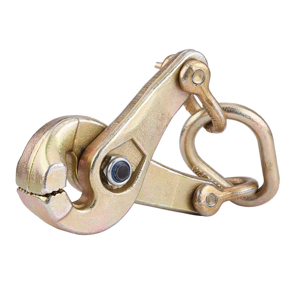 Qiilu 3 Ton Self-Tightening Scissor Clamp with Serrated Jaw - Heavy Duty Car Body Repair Tool for Dent Pulling & Auto Restoration - Perfect for DIY Mechanics & Professional Auto Shops