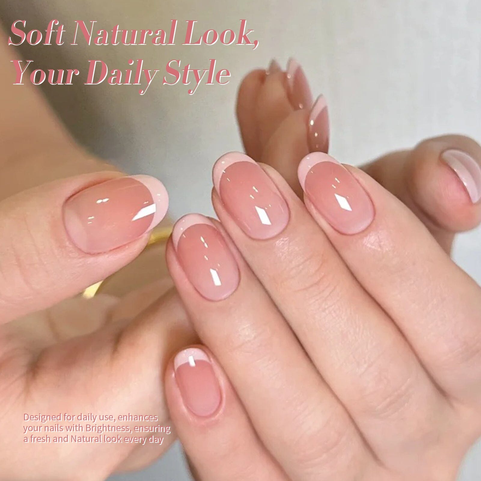 6 Colors Pink Gel Nail Polish Set - S03 Cupid's Whisper 7ml - Long Lasting UV LED Soak Off Nail Art Kit for Salon & Home Manicure