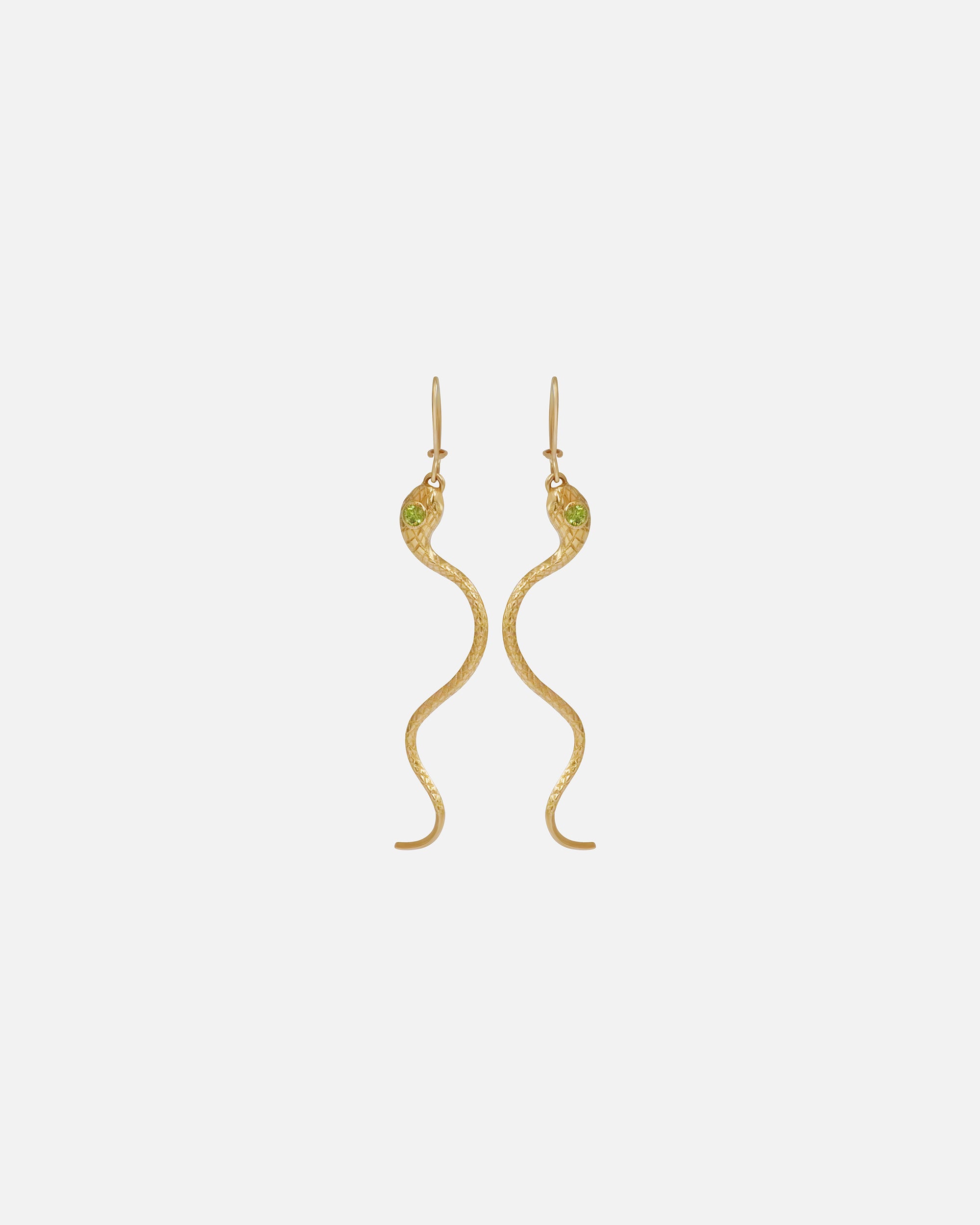 Ornata Ophidia Shepherd Hook Earrings for Women - Elegant Gold-Plated Dangle Earrings with CZ Stones - Perfect for Parties, Weddings & Everyday Wear