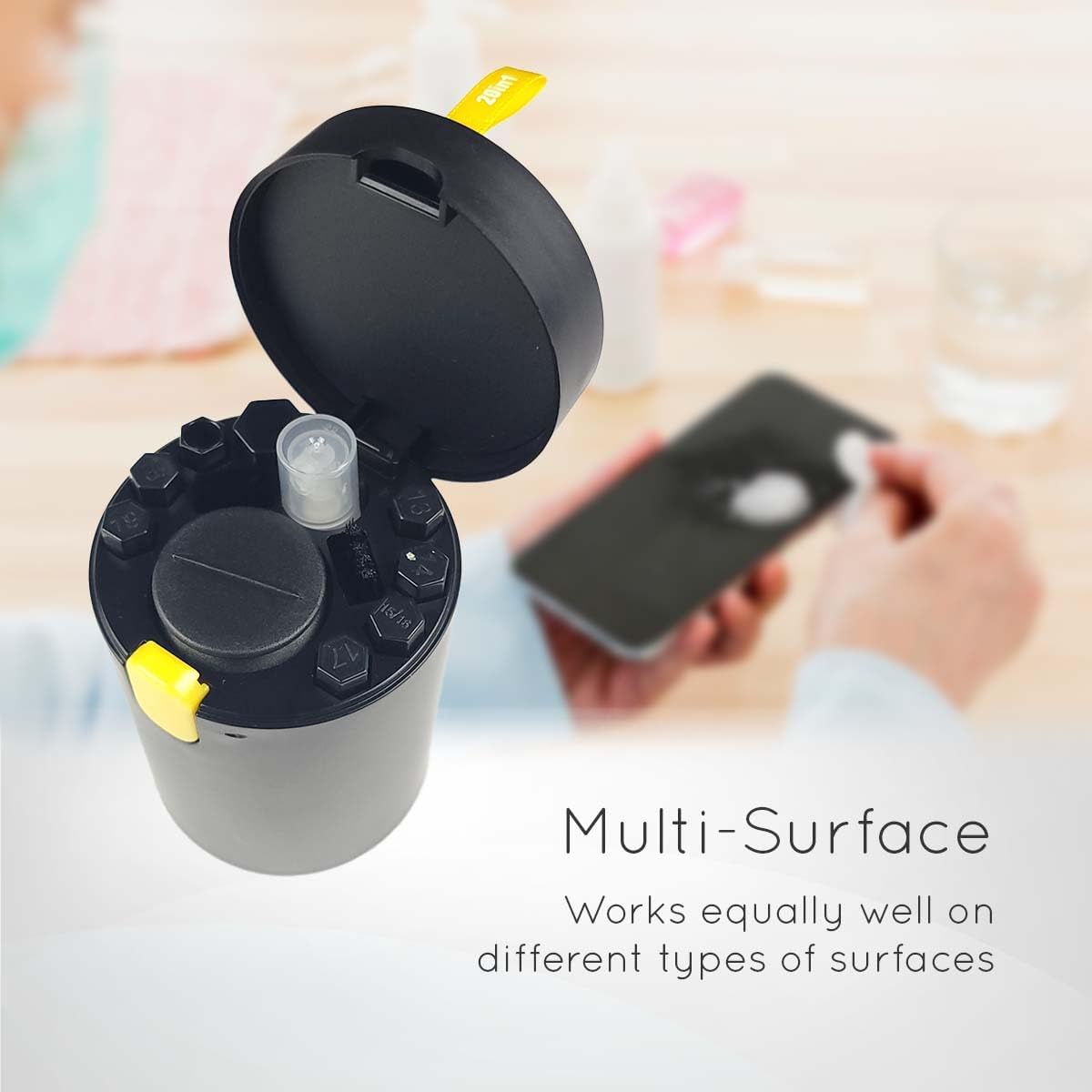 20-in-1 Multi-Functional Keyboard Cleaning Kit for Laptops, Smartphones, Tablets, Computers, Airpods - Includes Keycap Puller, Switch & SIM Card Remover (Black) | Perfect for Home, Office & Travel Use