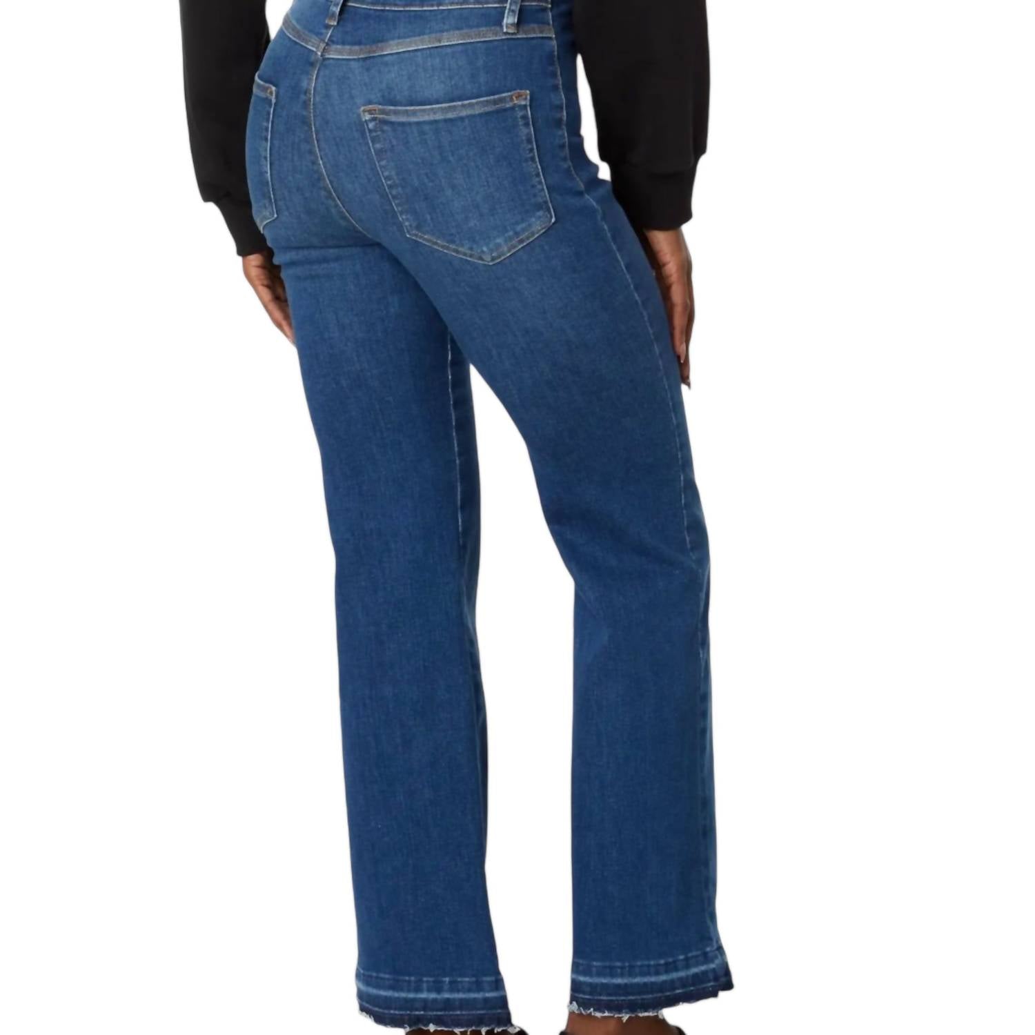 Relaxed Straight Blue Denim Jeans for Women - High Waist Comfortable Stretch Jeans with Holding Power - Perfect for Casual Wear, Office & Everyday Outfits