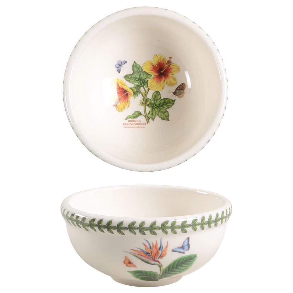 Portmeirion Exotic Botanic Garden Salad Dessert Fruit Bowl - Elegant Serving Dish for Entertaining, Dining & Home Decor