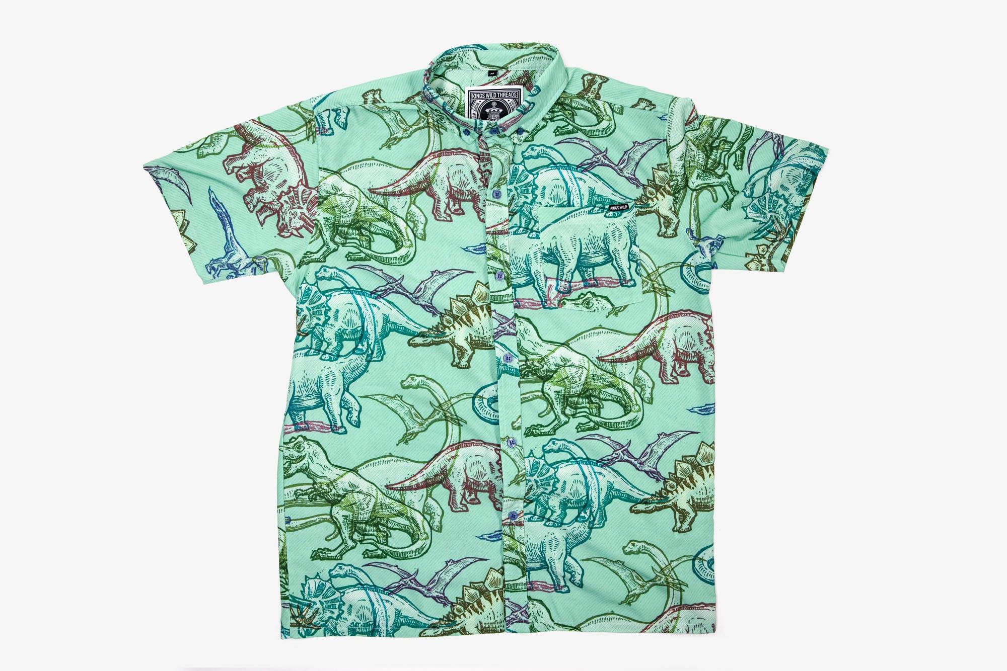 Kings Wild Threads Dinosaur Graphic T-Shirt for Men & Women - Cool Dino Print Casual Tee for Everyday Wear, Gifts, and Fun Outfits