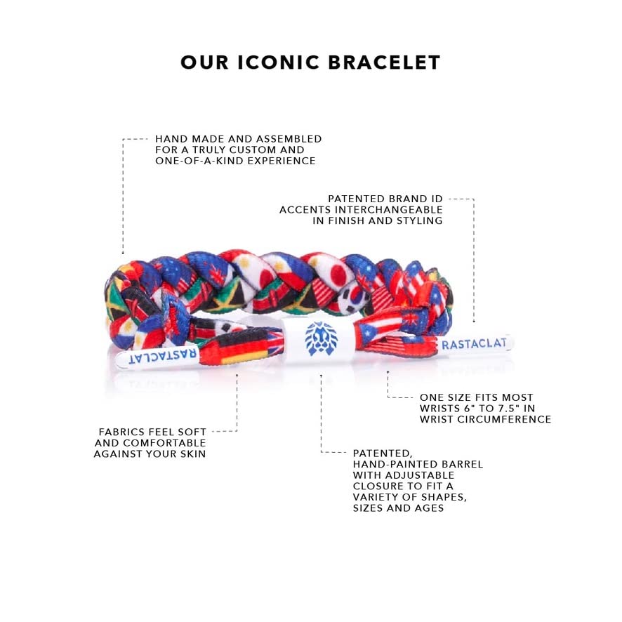Rastaclat Hand-Braided Adjustable Stackable Bracelets for Men & Women - Originals Collection | Trendy Unisex Wristbands for Teens & Couples | Perfect Gift for Birthday, Anniversary & Everyday Wear