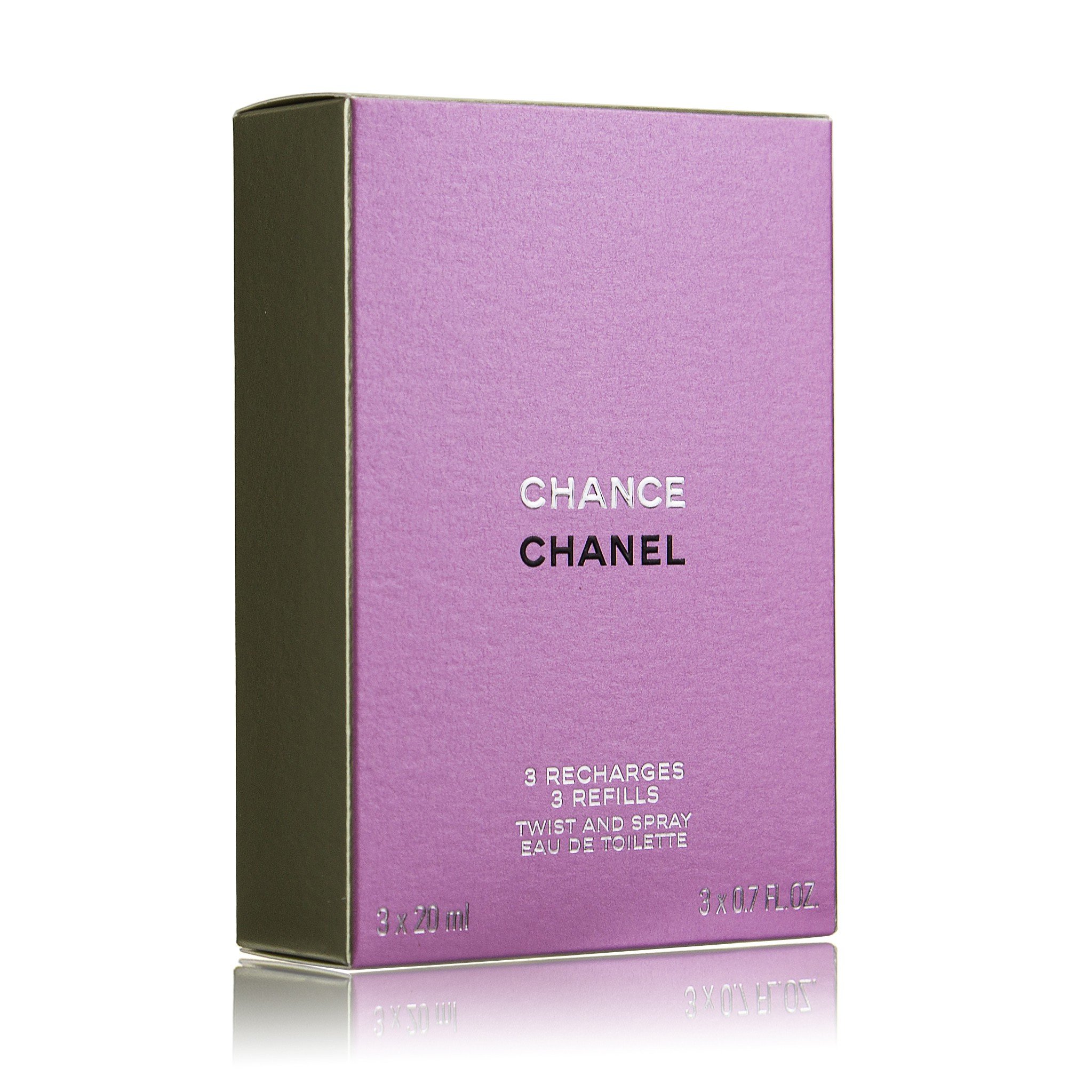 CHANCE Eau de Toilette Vaporisateur Twist & Spray Refill 3x20ml - Fresh Floral Fragrance for Women, Day & Night Wear, Gift Idea