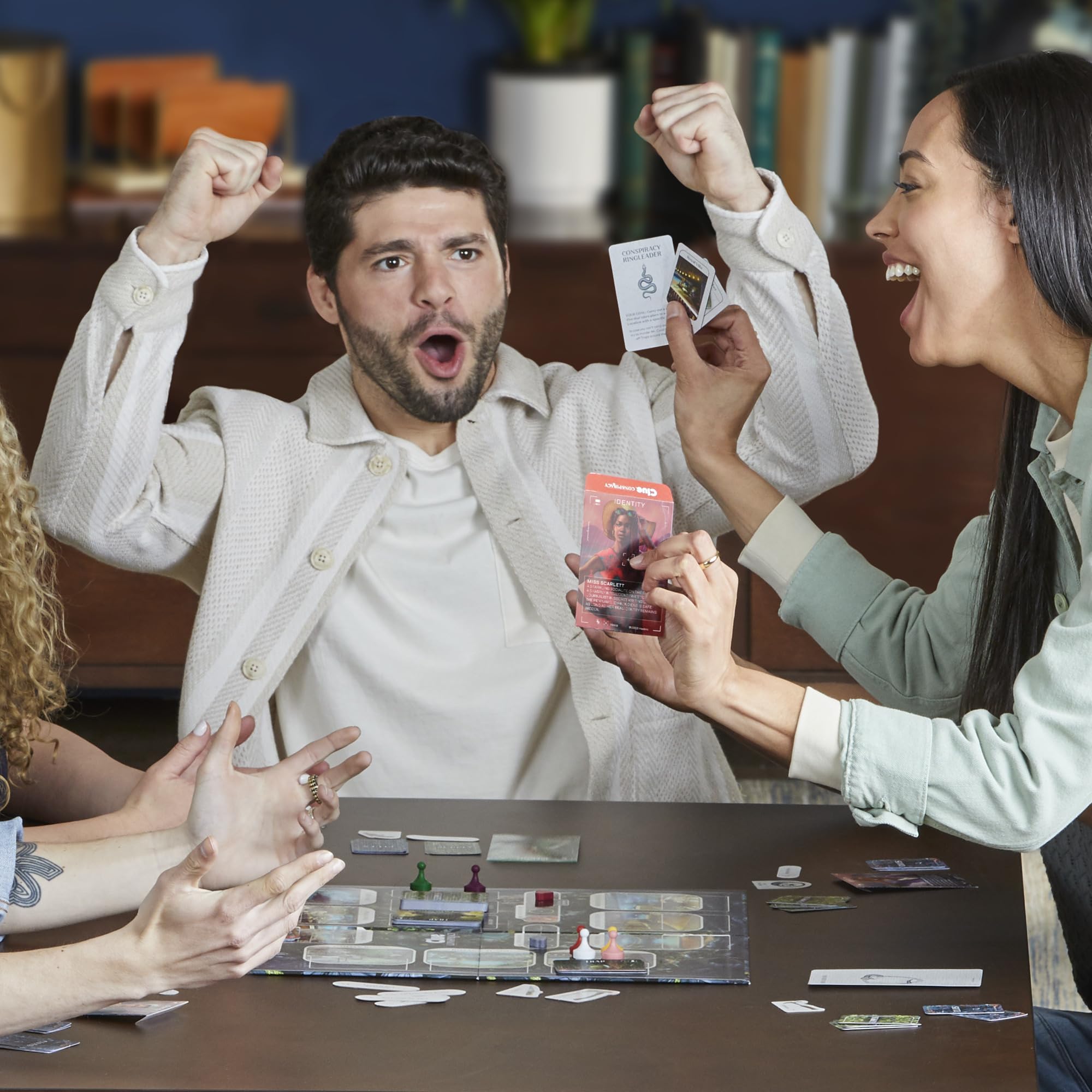 Clue Conspiracy Board Game for Adults & Teens - Mystery Strategy Game with Secret Roles, Ages 14+, 4-10 Players, 45 Min Playtime - Perfect for Game Nights & Family Gatherings