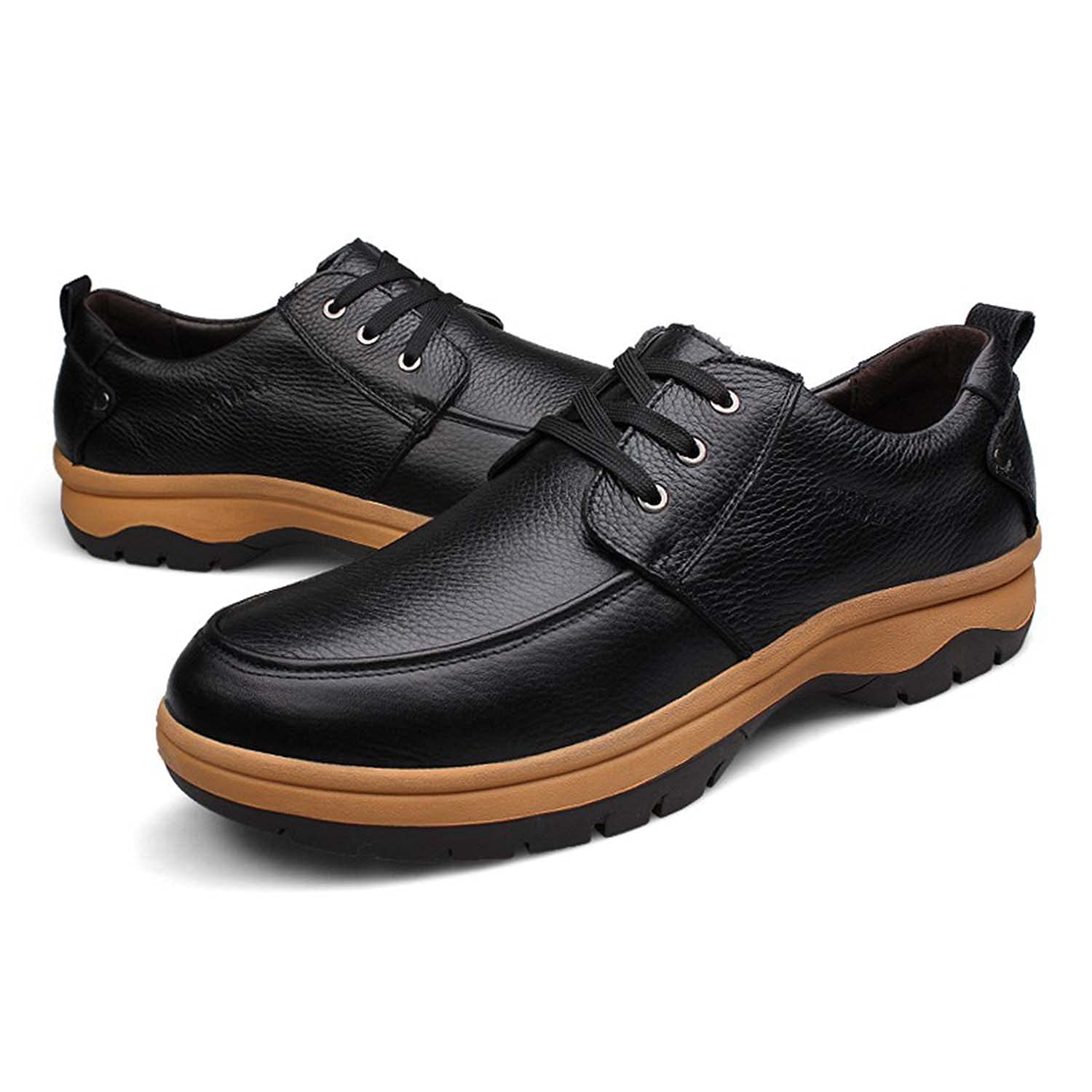 Men's Classic Oxford Dress Shoes - Genuine Leather Lace-Up Business Casual Shoes for Walking & Office Wear | Comfortable & Stylish for Work, Weddings & Formal Events