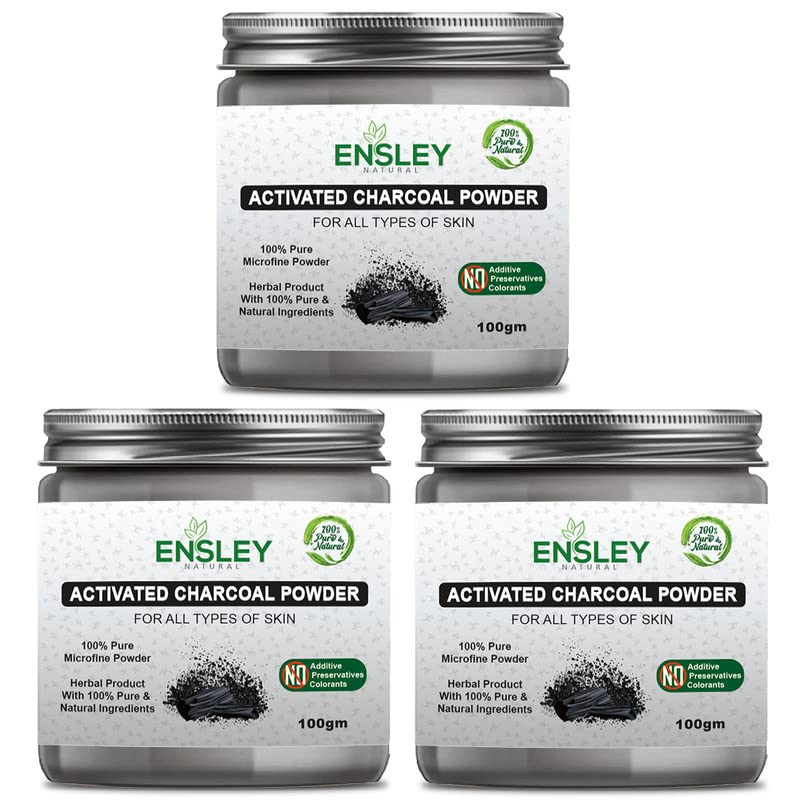 100% Natural Pure Activated Charcoal Powder for Deep Cleaning - Exfoliating & Detoxifying Skin Care, Whitening & Brightening Face Treatment for Men & Women (300g) | Perfect for Daily Skincare Routine & Spa Treatments
