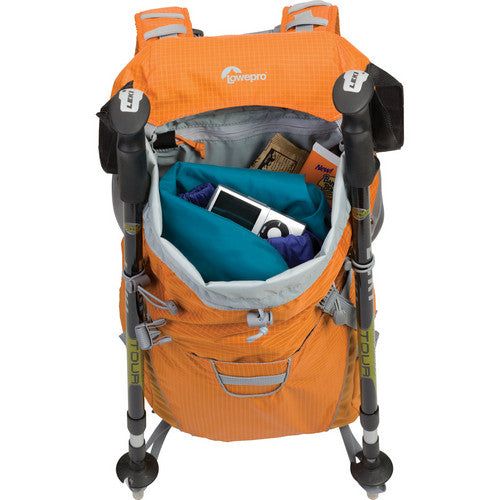 Lowepro Photo Sport 200 AW Waterproof Camera Backpack - Orange | DSLR & Mirrorless Camera Bag for Hiking, Travel & Outdoor Photography