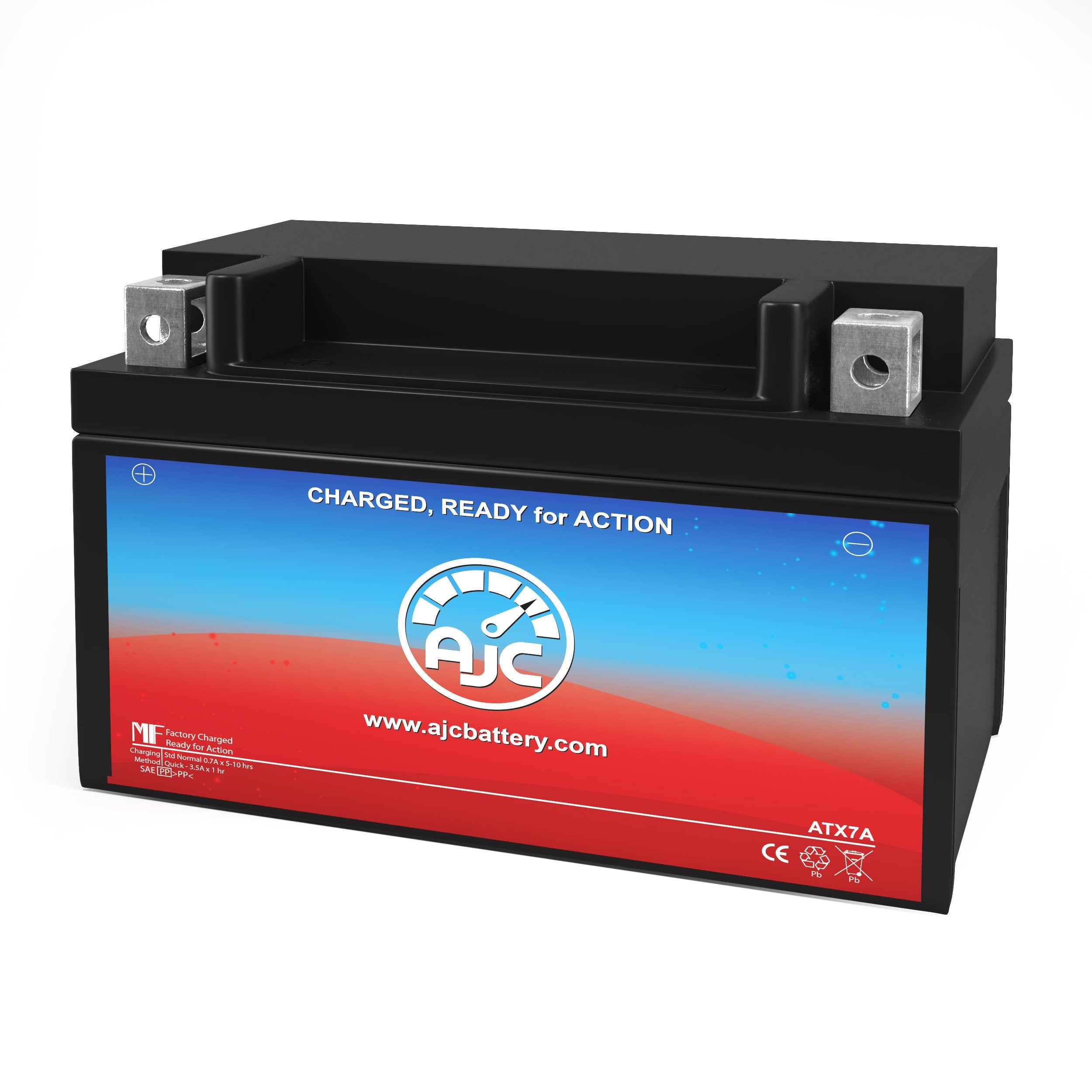 AJC Battery Replacement for Adventure Power UTX7A - High Performance Powersports Battery for ATV, Motorcycle & UTV - Perfect for Off-Road Adventures & Outdoor Riding