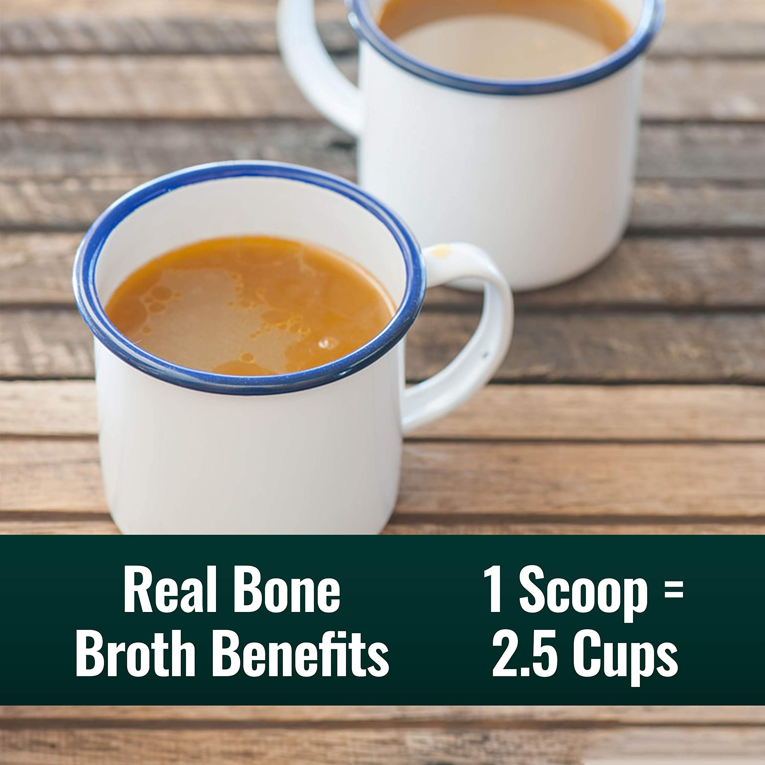Pure Organic Bone Broth Protein Powder - Grass-Fed, Keto Certified with Types I, II & III Collagen | Unflavored Supplement for Soups, Cooking & Healthy Lifestyle | 10.8 oz