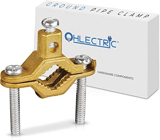 OHLECTRIC 5 Pack Heavy Duty Copper Ground Clamp for ½