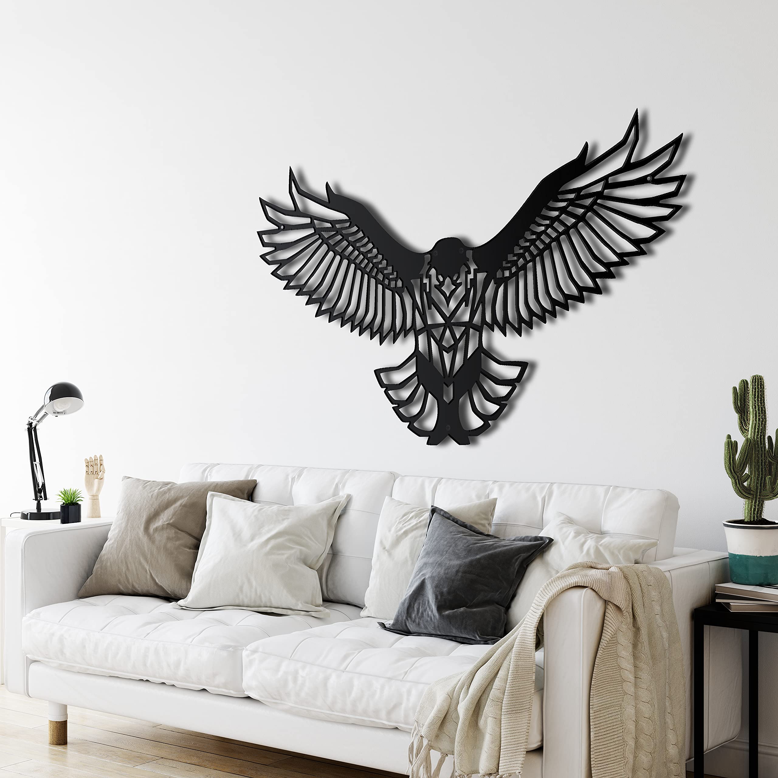 DEKADRON Metal Eagle Wall Art Decor - 24