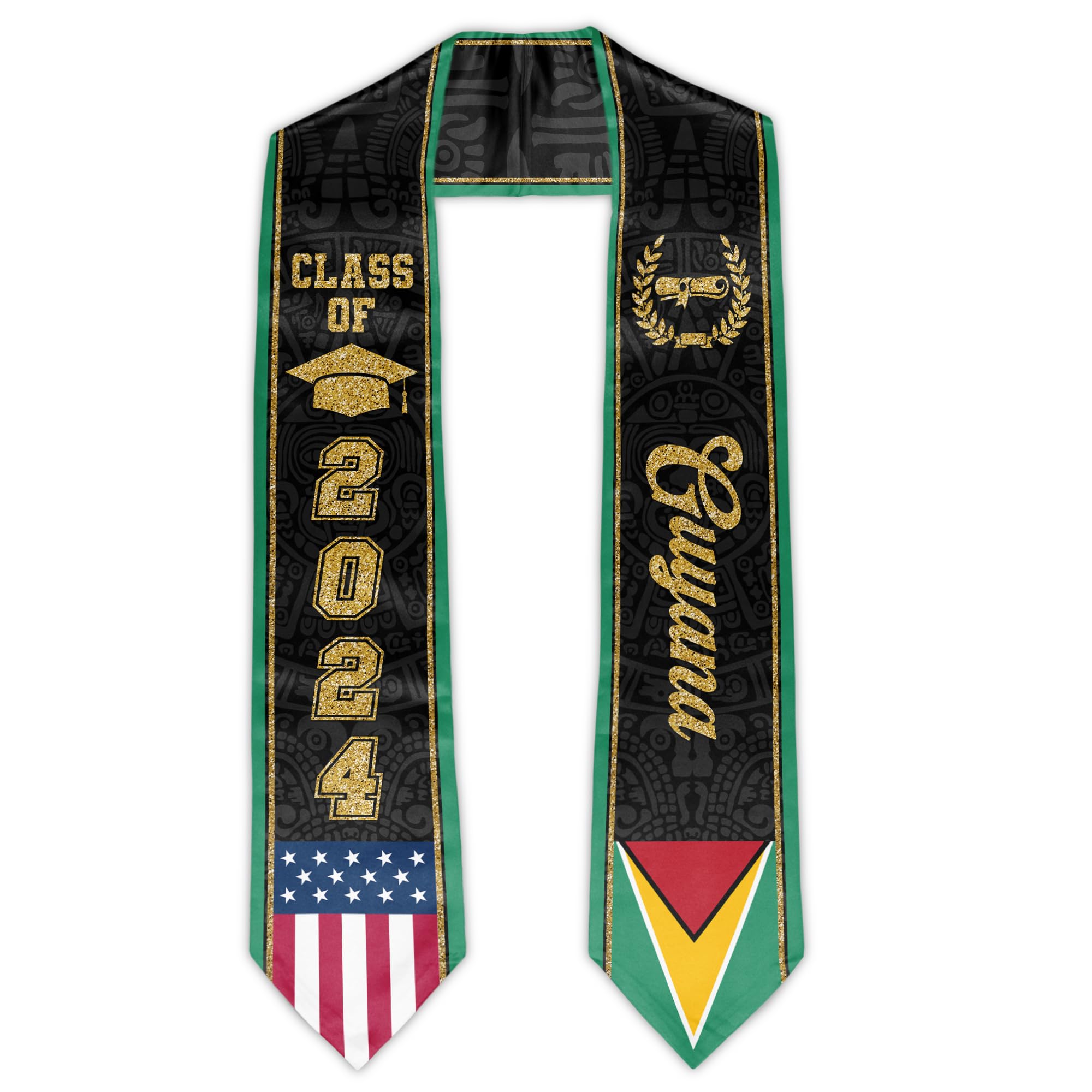 2024 Graduation Stole - Unisex Adult Sash for Class of 2024 | Perfect for High School & College Graduation Ceremonies, Commencement Photos & Academic Celebrations