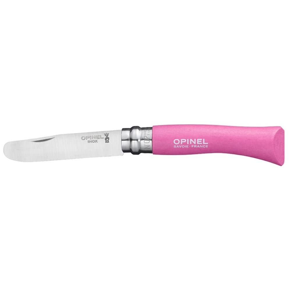 Opinel No.08 Stainless Steel Folding Pocket Knife with Rosewood Handle - Perfect for Camping, Hiking & Everyday Carry (EDC)