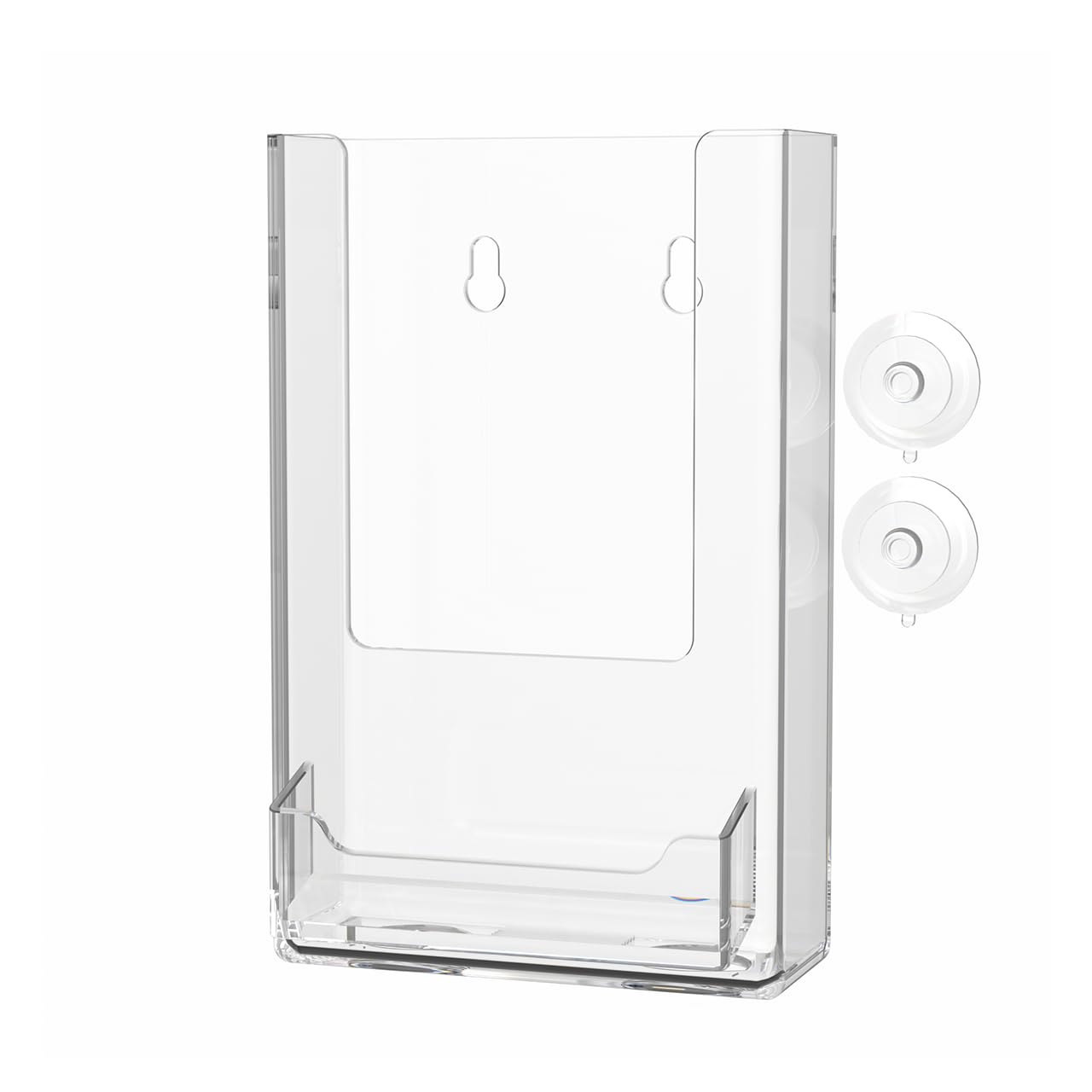 4 Pack Suction Cup Trifold Menu Holder with Card Slot - Fits 4
