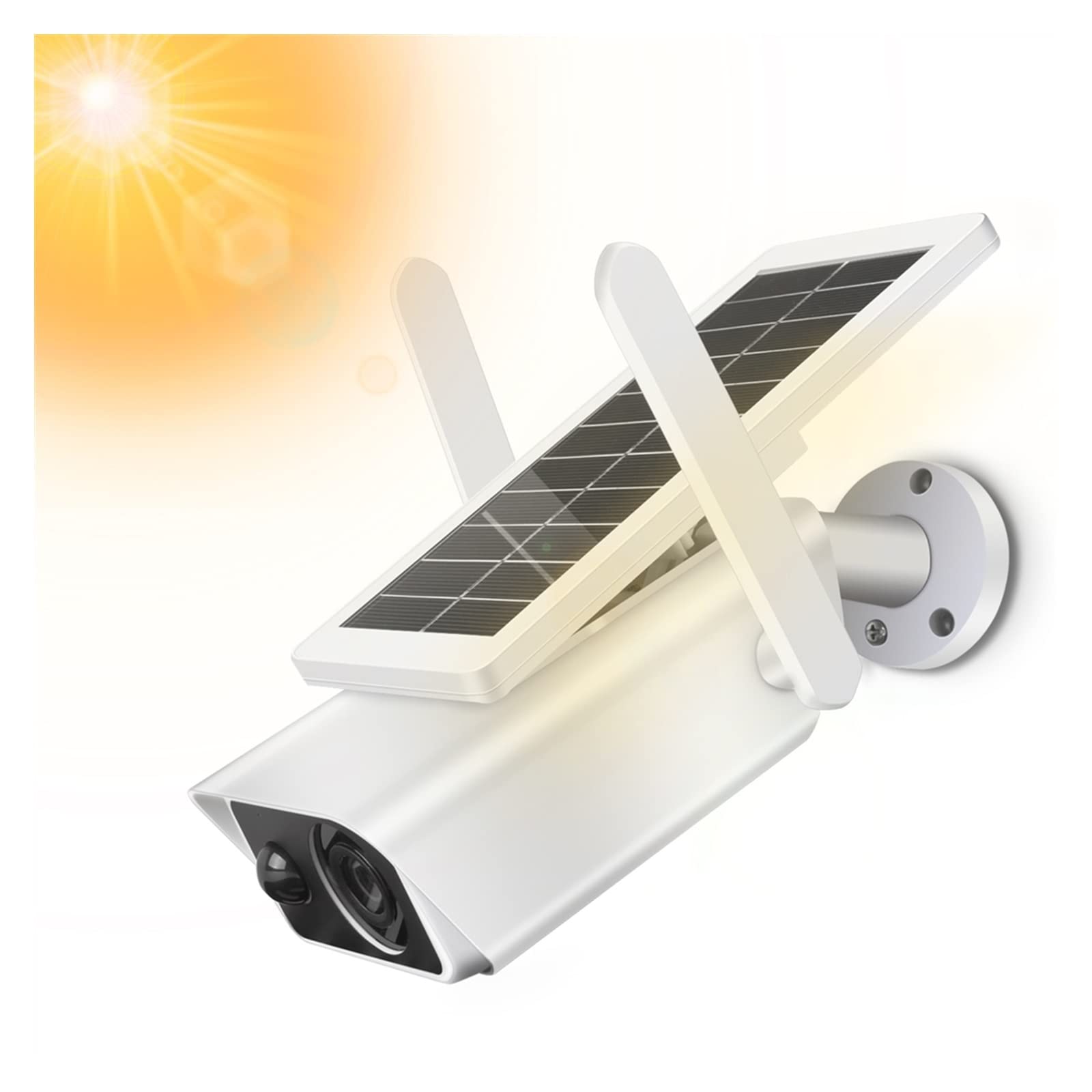 MEIVIYA Wireless Outdoor Security Camera with Solar Power, 64GB SD Card, Two-Way Audio & PIR Motion Detection - Weatherproof IP Surveillance for Home, Yard & Business Security