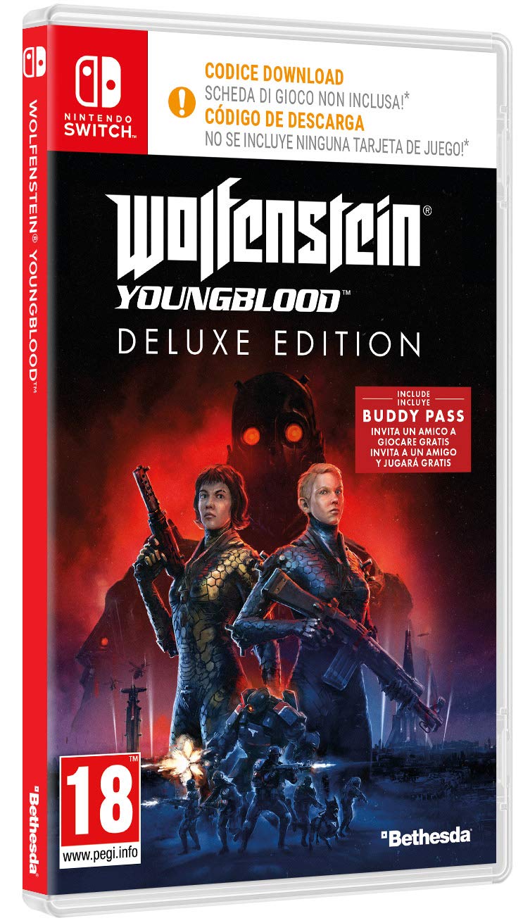 Wolfenstein Youngblood Deluxe Edition for Nintendo Switch - Action Adventure Game with Co-op Mode | Perfect for Gaming Parties & Family Fun Nights