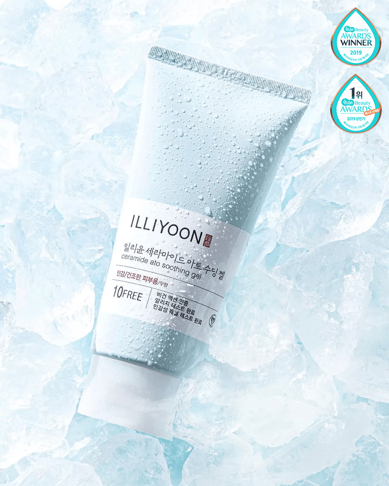 ILLIYOON Ceramide Ato Soothing Gel 175mL - Moisturizing Face & Body Cream for Dry, Sensitive Skin - Perfect for Daily Skincare Routine & Post-Sun Care