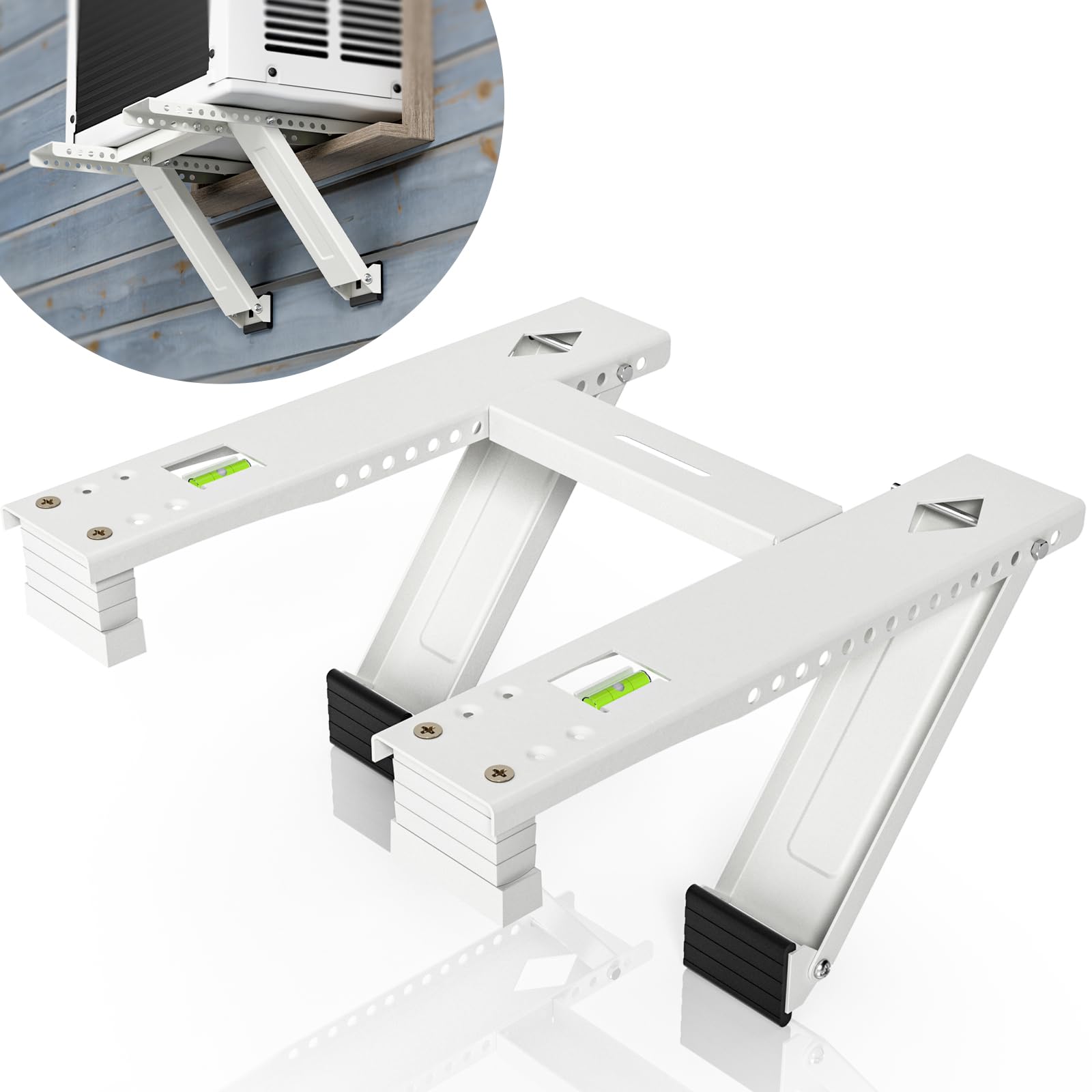 HOXHA Universal Heavy Duty Window Air Conditioner Bracket - Supports Up to 200 lbs for Hung Window AC Units | Secure Mounting Solution for Home & Office Cooling Systems