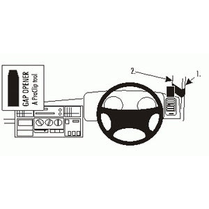 ClicOn No Holes Right Hand Dash Mount for Land Rover Discovery 2 (1994-2004) - Perfect for GPS, Phone & Dash Cam Installation - Off-Road & Adventure Ready