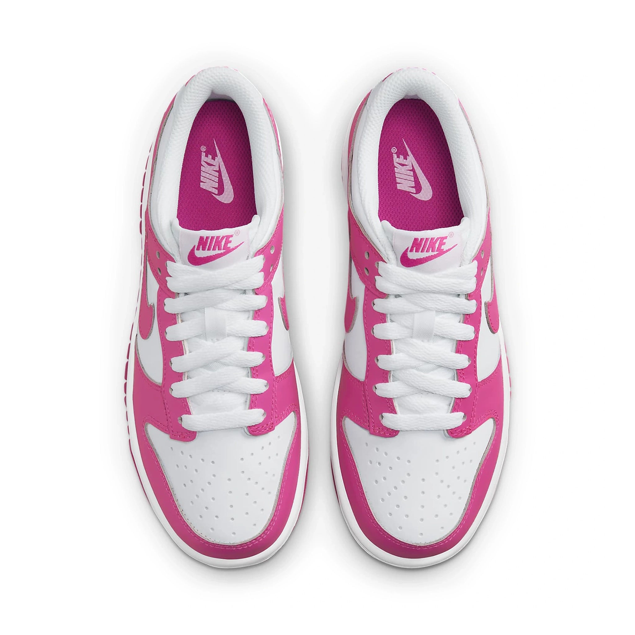 Nike Dunk Low Laser Fuchsia Girls' Sneakers - Stylish & Comfortable Basketball Shoes for Teens - Perfect for School, Sports & Casual Wear
