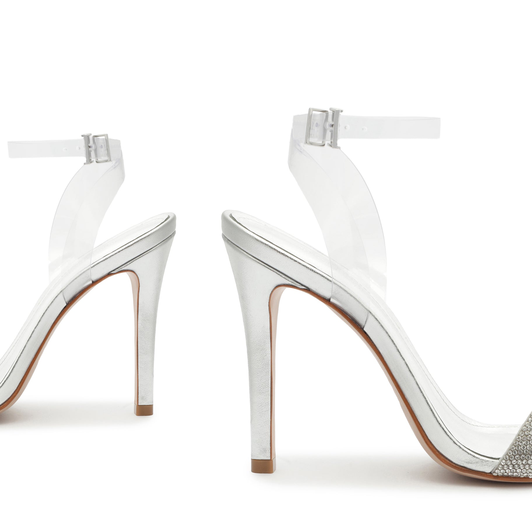 Irina Women's Metallic Nappa Leather Sandals - Comfortable Dressy Strappy Heels for Parties, Weddings & Summer Outings