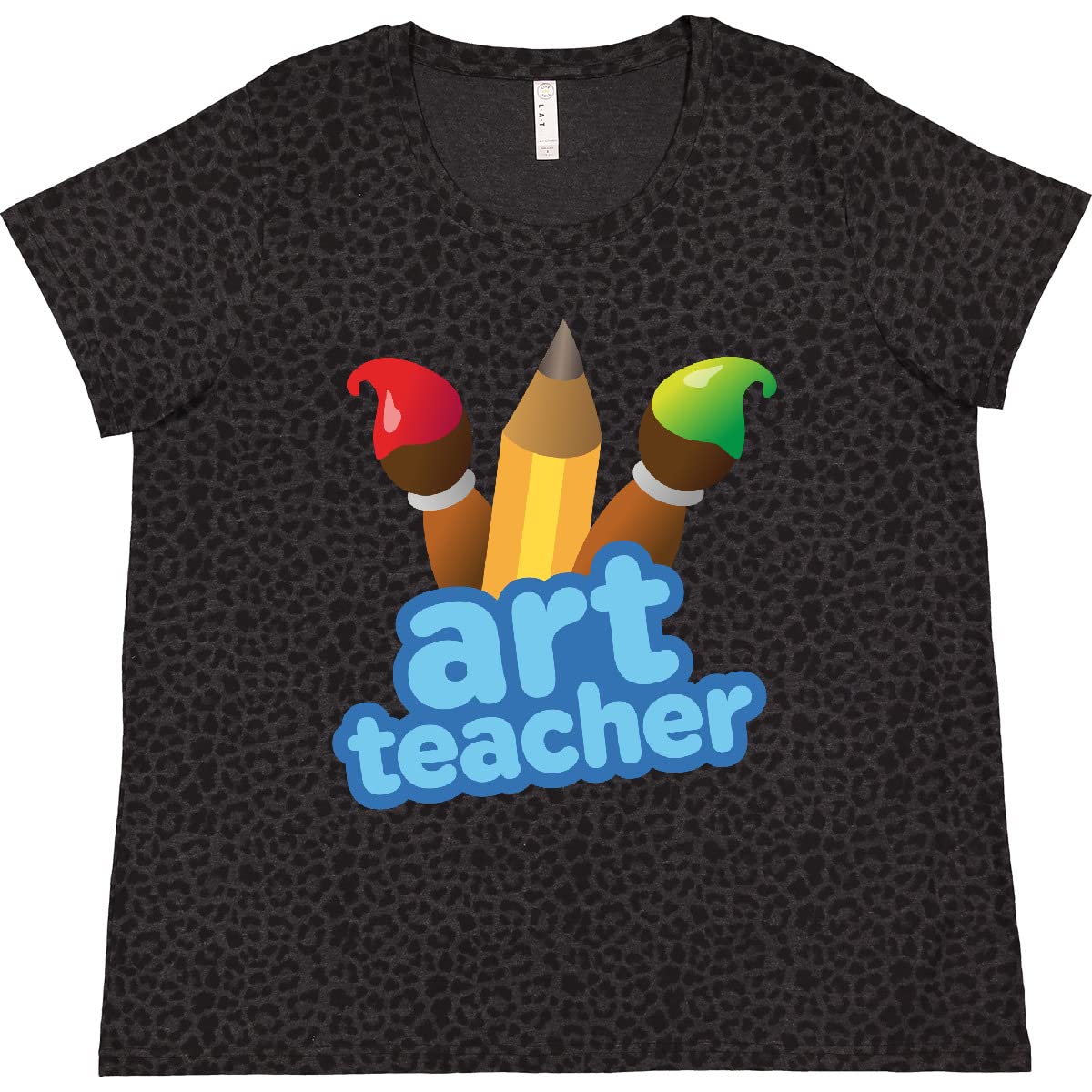 Inktastic Art Teacher Gifts - Cute Artist Women's Plus Size T-Shirt - Perfect for Classroom, Art Studio & Casual Wear