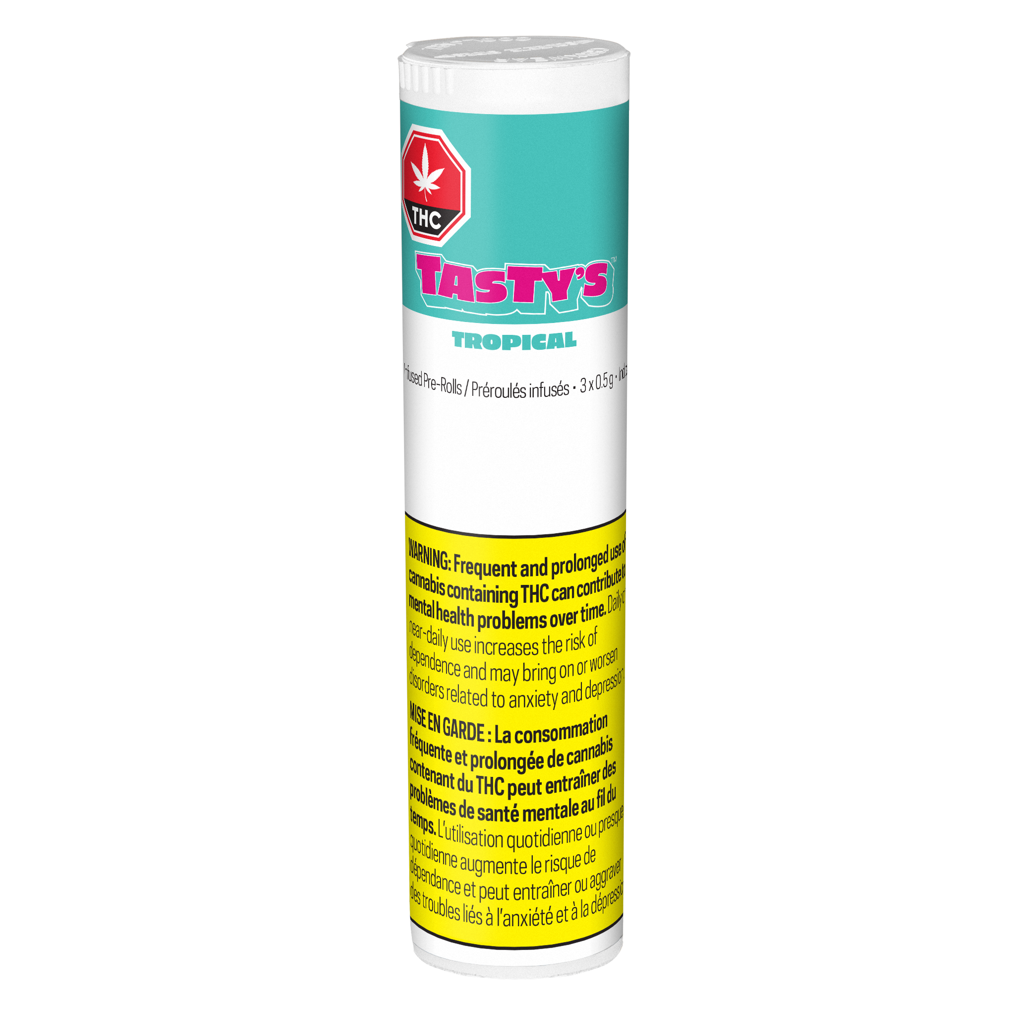 Premium Tropical Diamond Infused Pre-Rolls by TASTY'S - Exotic Cannabis Blends for Relaxation & Social Gatherings