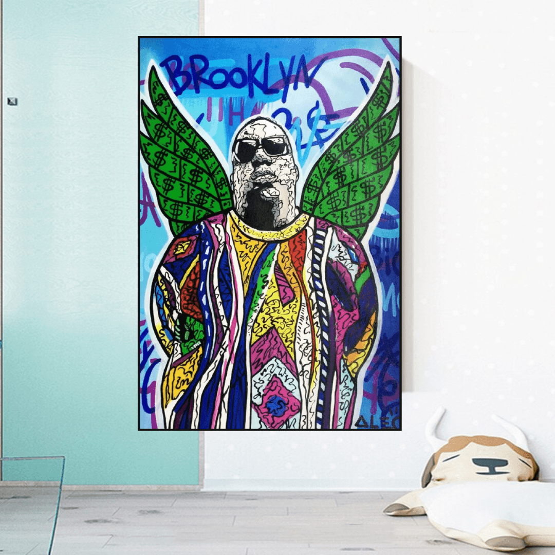 Tupac and Biggie Poster - Authentic Hip Hop Wall Art Decor for Music Lovers, Bedroom & Office